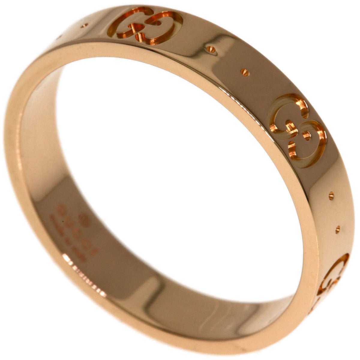 Gucci Icon Pink Gold (18K) Band Ring (Pre-Owned)