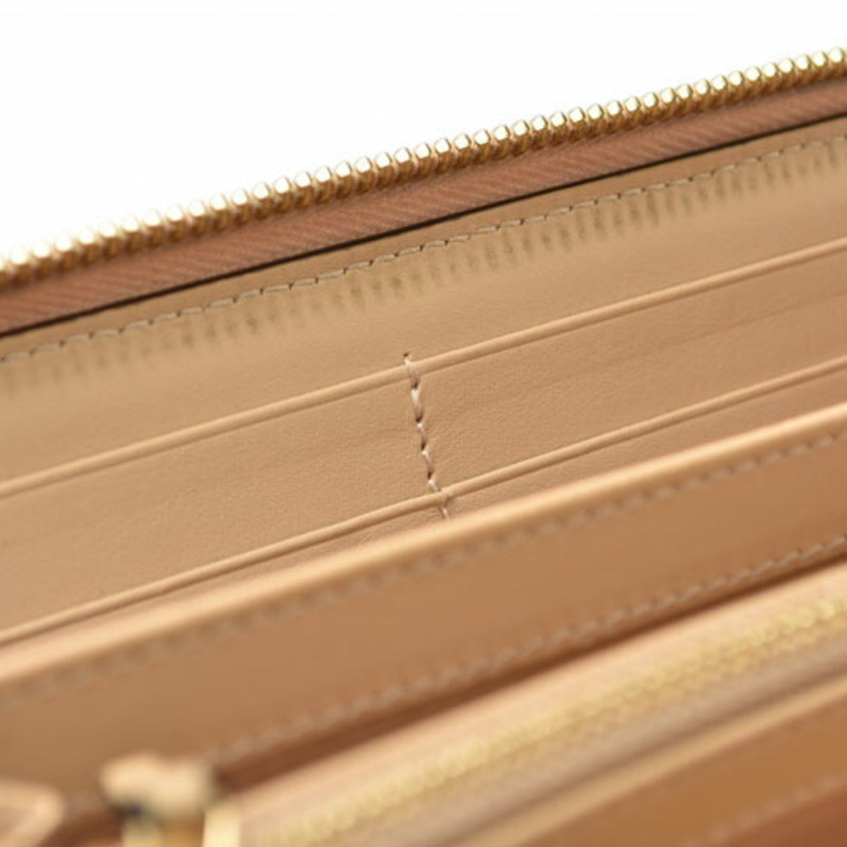 Gucci Beige Brown Gg Supreme Leather Long Wallet (Bi-Fold) (Pre-Owned)