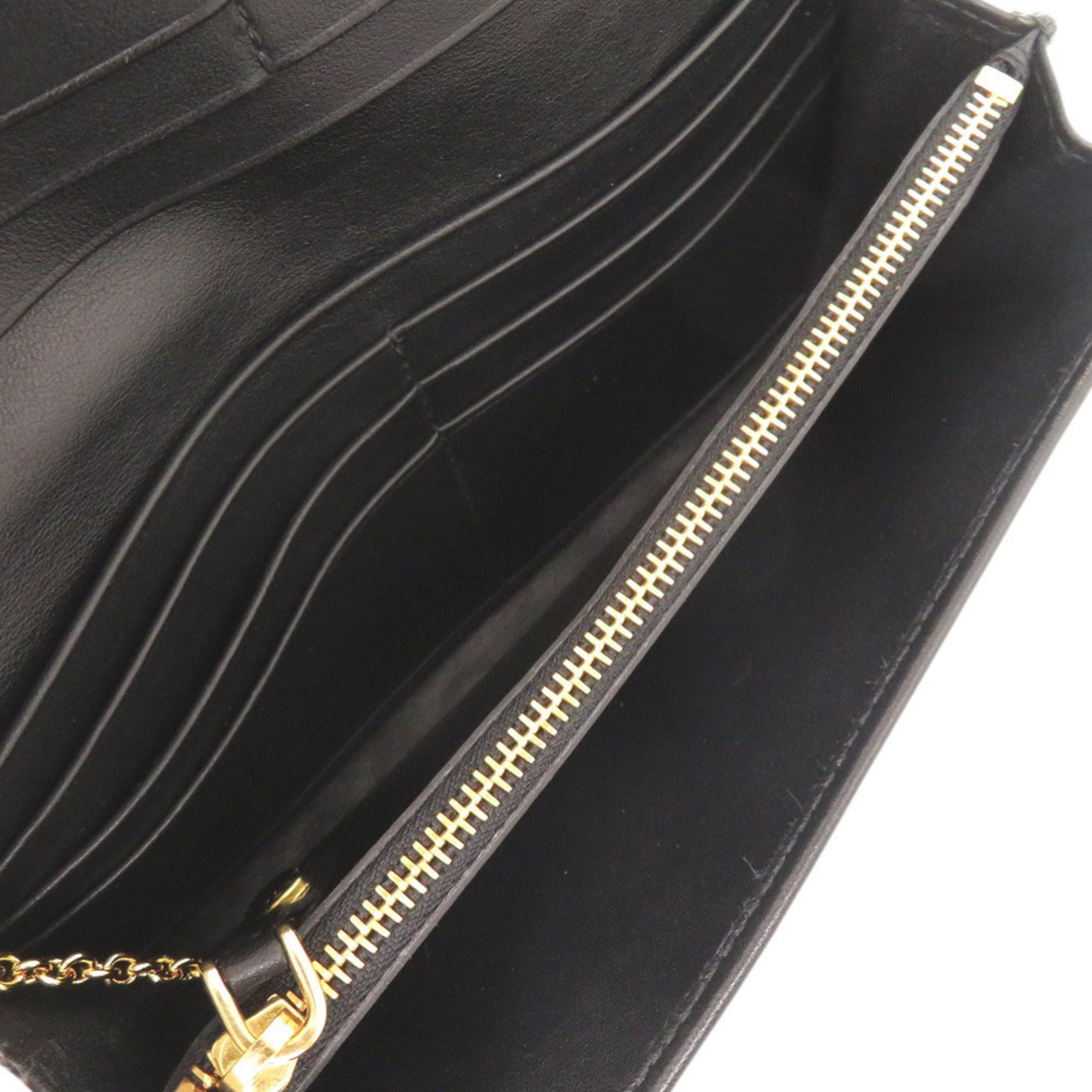 Prada Black Nylon Leather Long Wallet (Bi-Fold) (Pre-Owned)