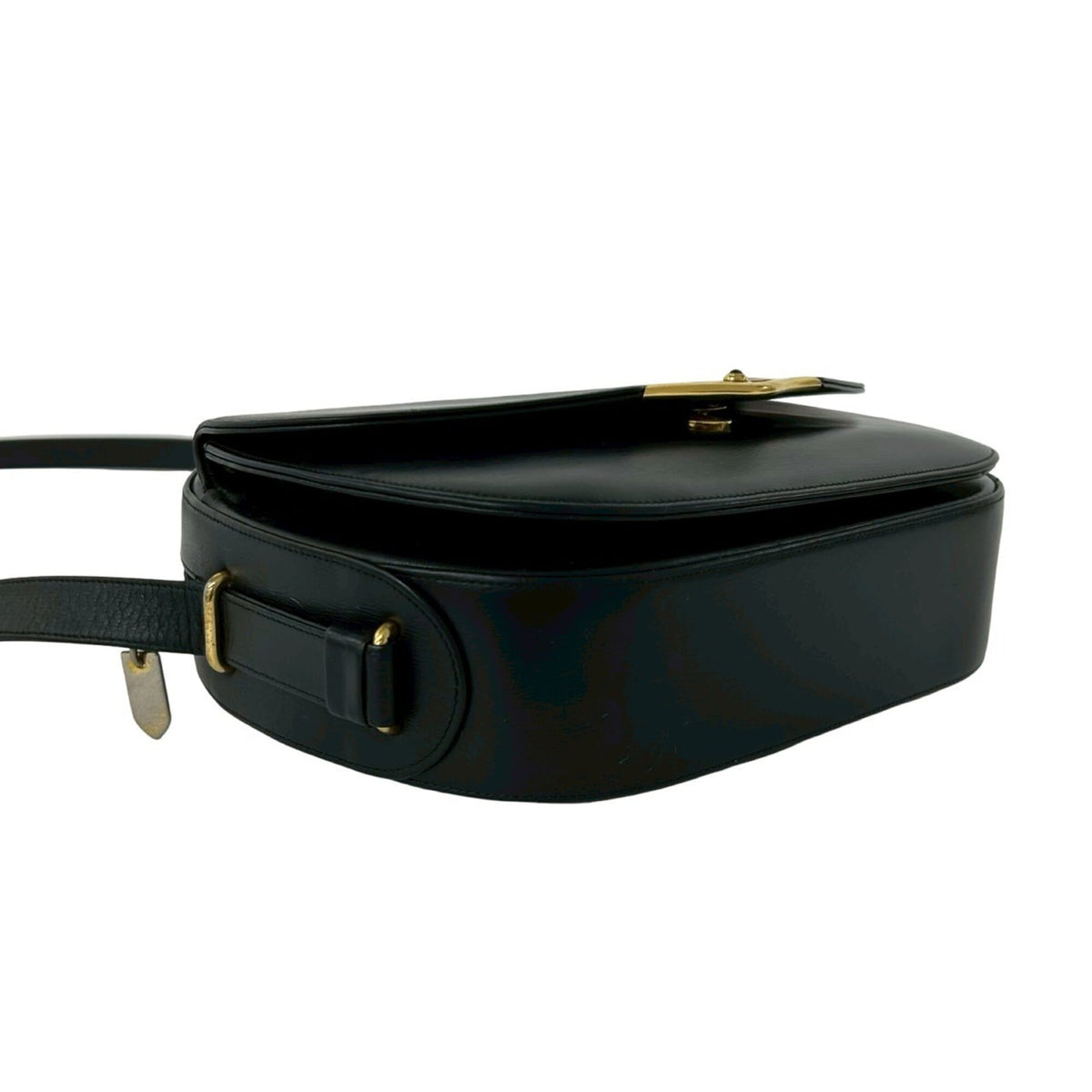 Cartier Black Leather Pochette Shoulder Bag (Pre-Owned)