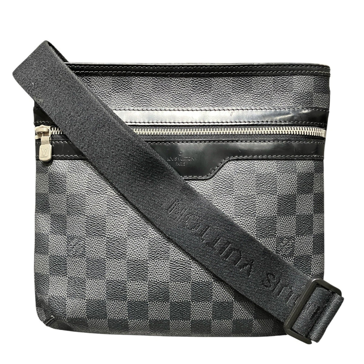 Louis Vuitton Black Galle Damier Graphite Shoulder Bag (Pre-Owned)