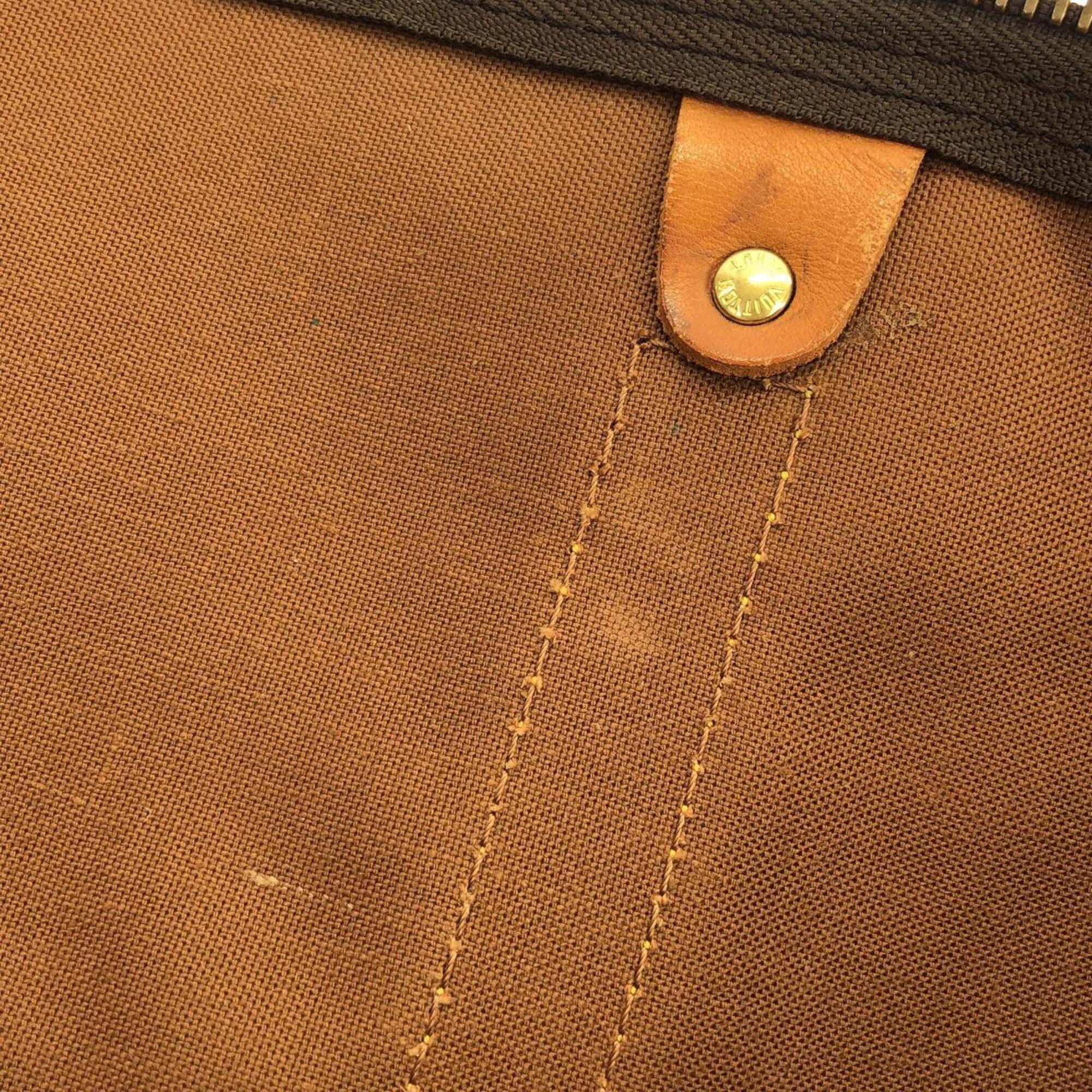 Louis Vuitton Marron Coated Canvas Boston Bag (Pre-Owned)