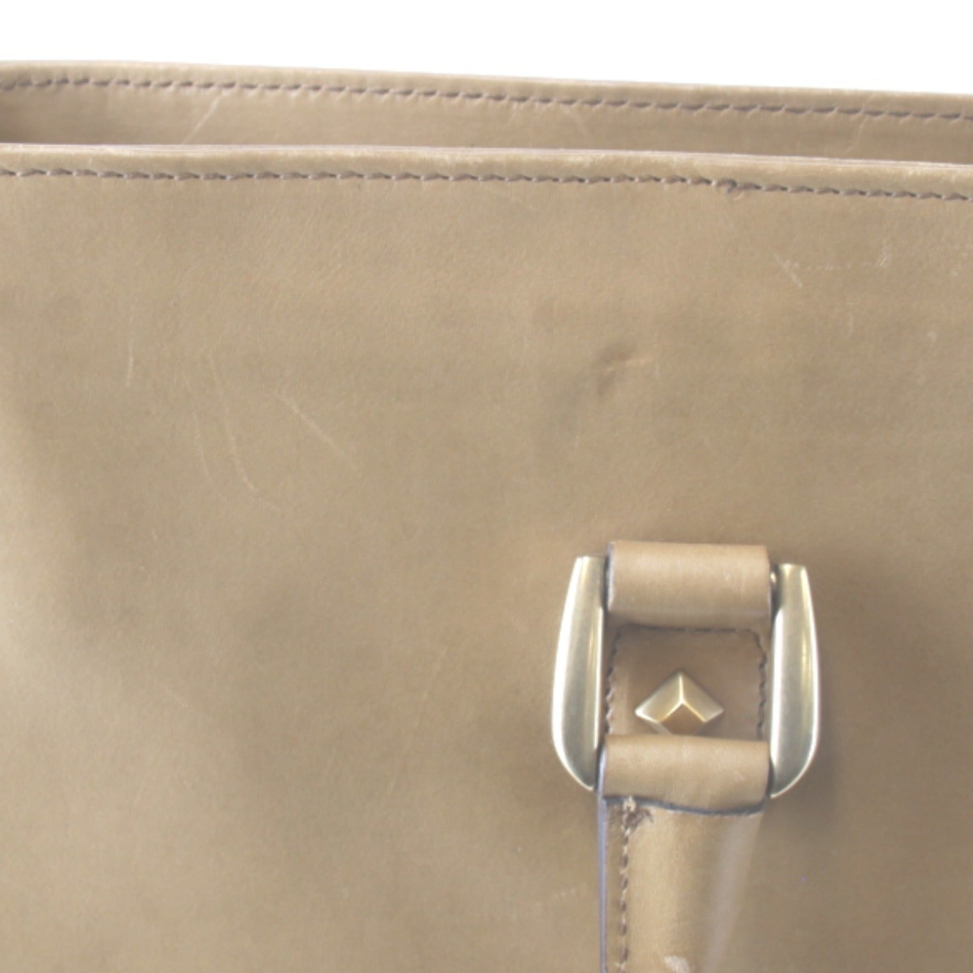 Gucci Camel Leather Tote Bag (Pre-Owned)