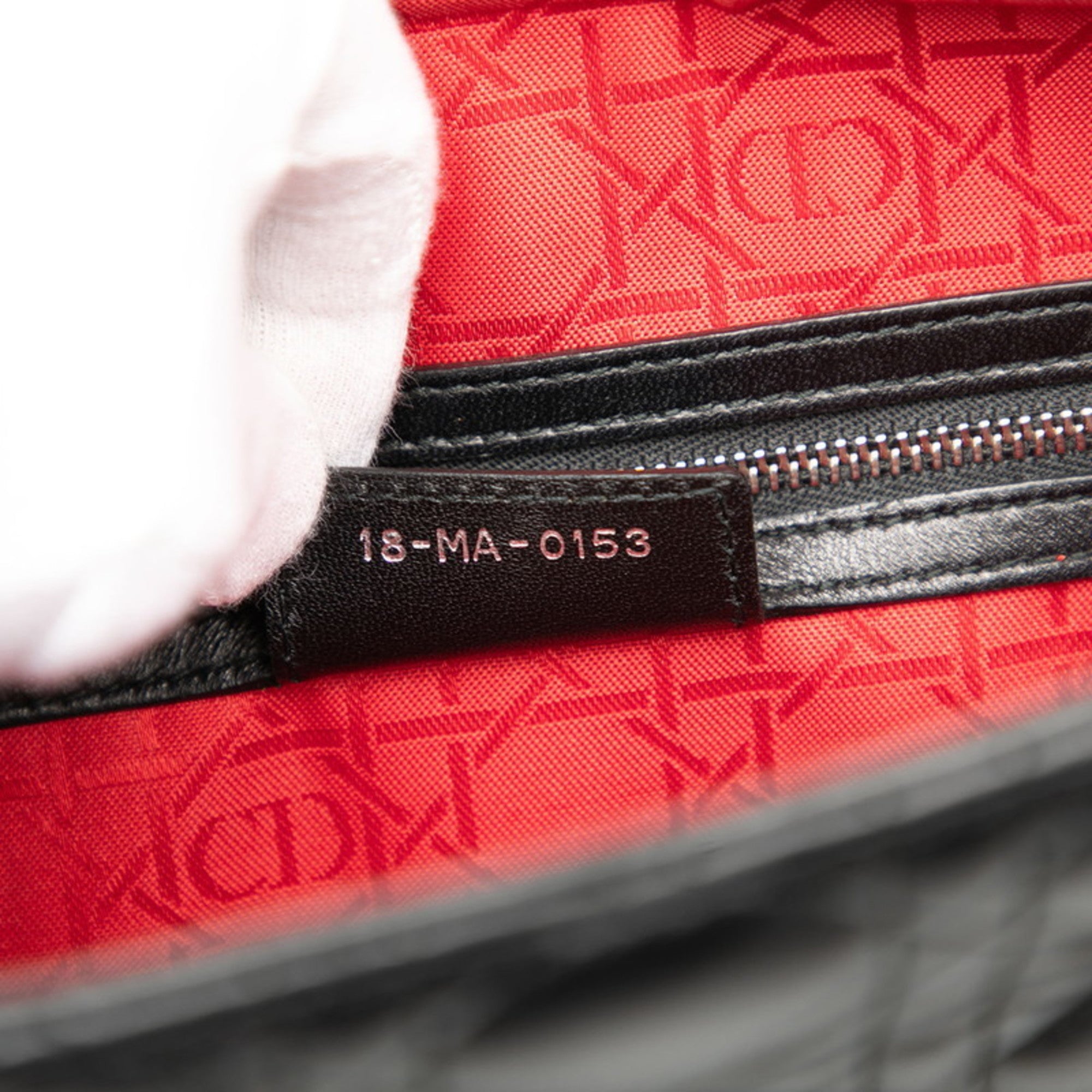 Christian Dior Black Leather Handbag Shoulder Bag (Pre-Owned)