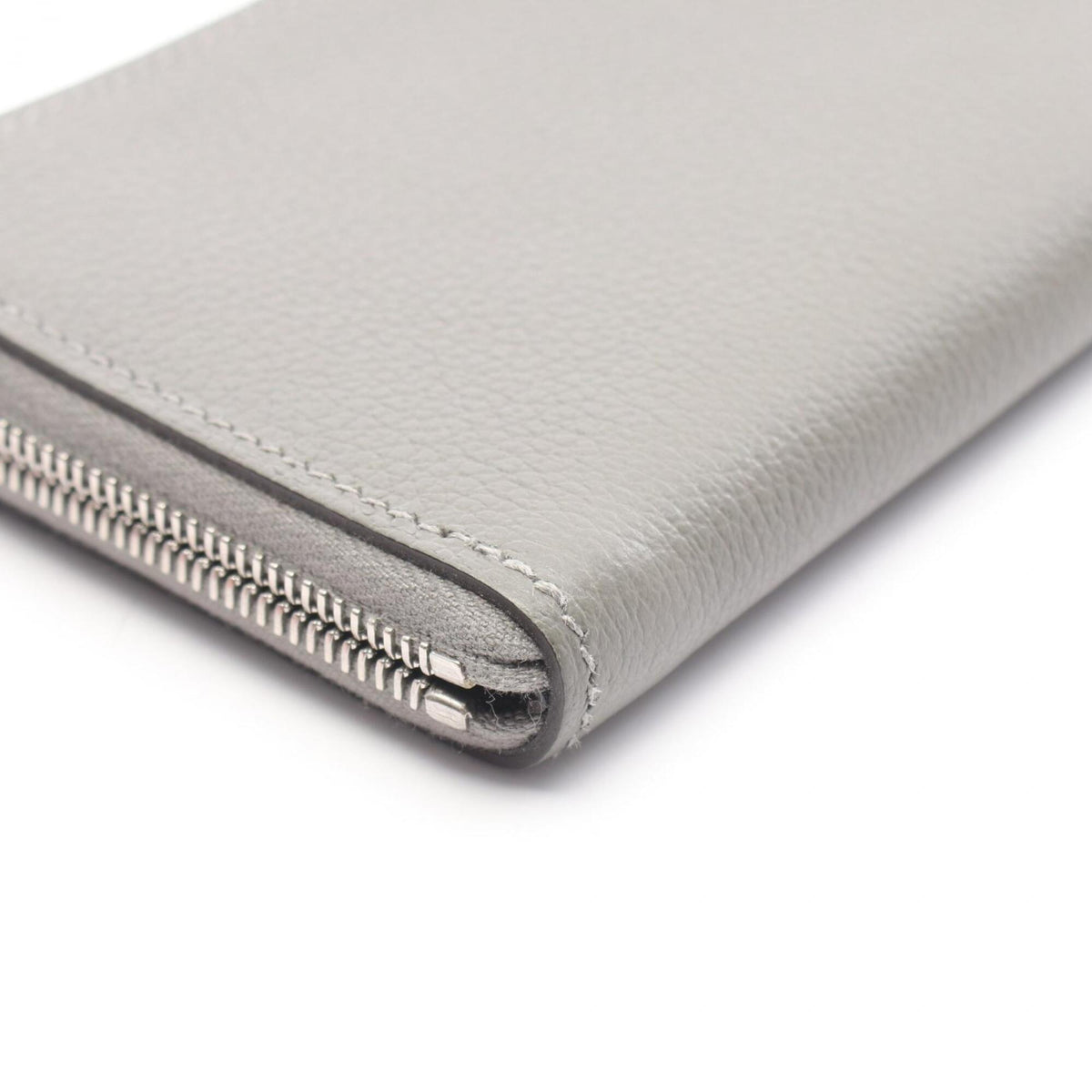 Hermes Gray Evercalf Leather Coin Purse/Coin Case (Pre-Owned)