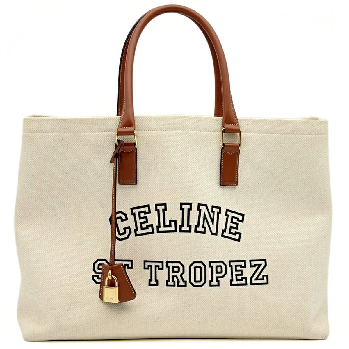 Celine Canvas Leather Tote Bag (Pre-Owned)