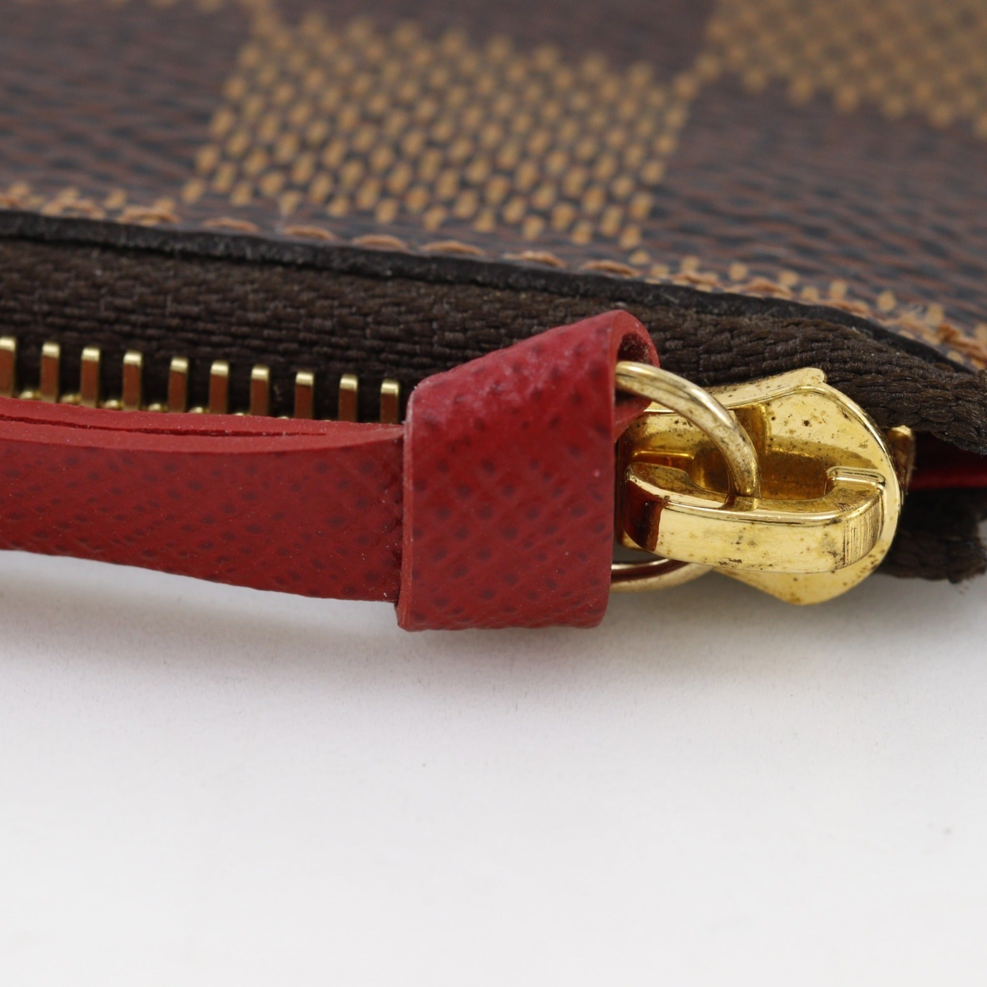 Louis Vuitton Brown Damier Canvas Pochette Pouch Shoulder Bag (Pre-Owned)