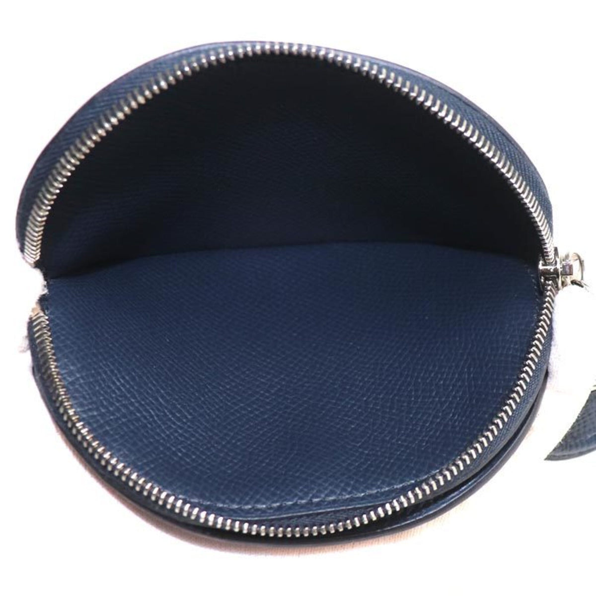 Hermes Blue Indigo Multi-Color Epsom Leather Coin Purse/Coin Case (Pre-Owned)