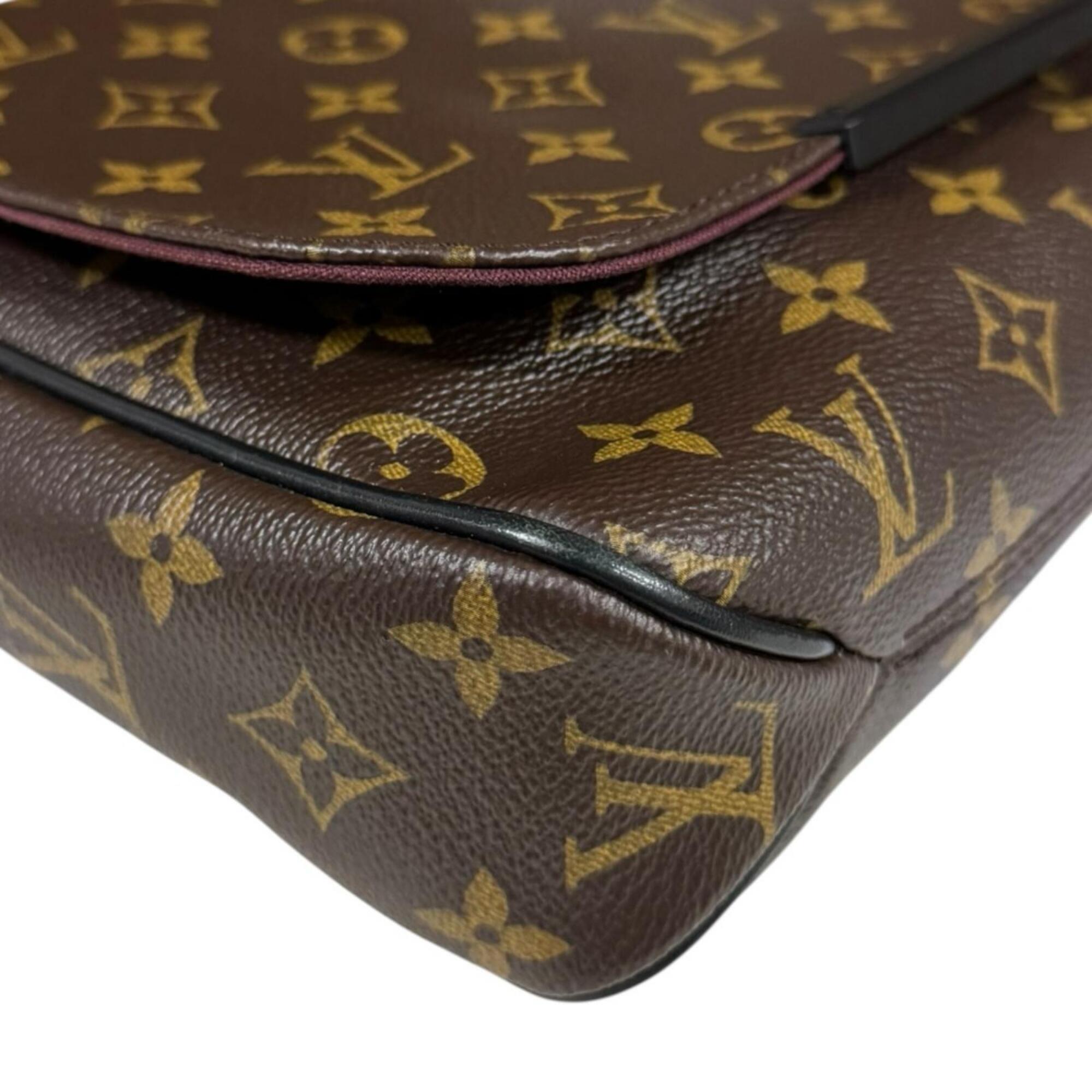 Louis Vuitton Black Brown Monogram Shoulder Bag (Pre-Owned)