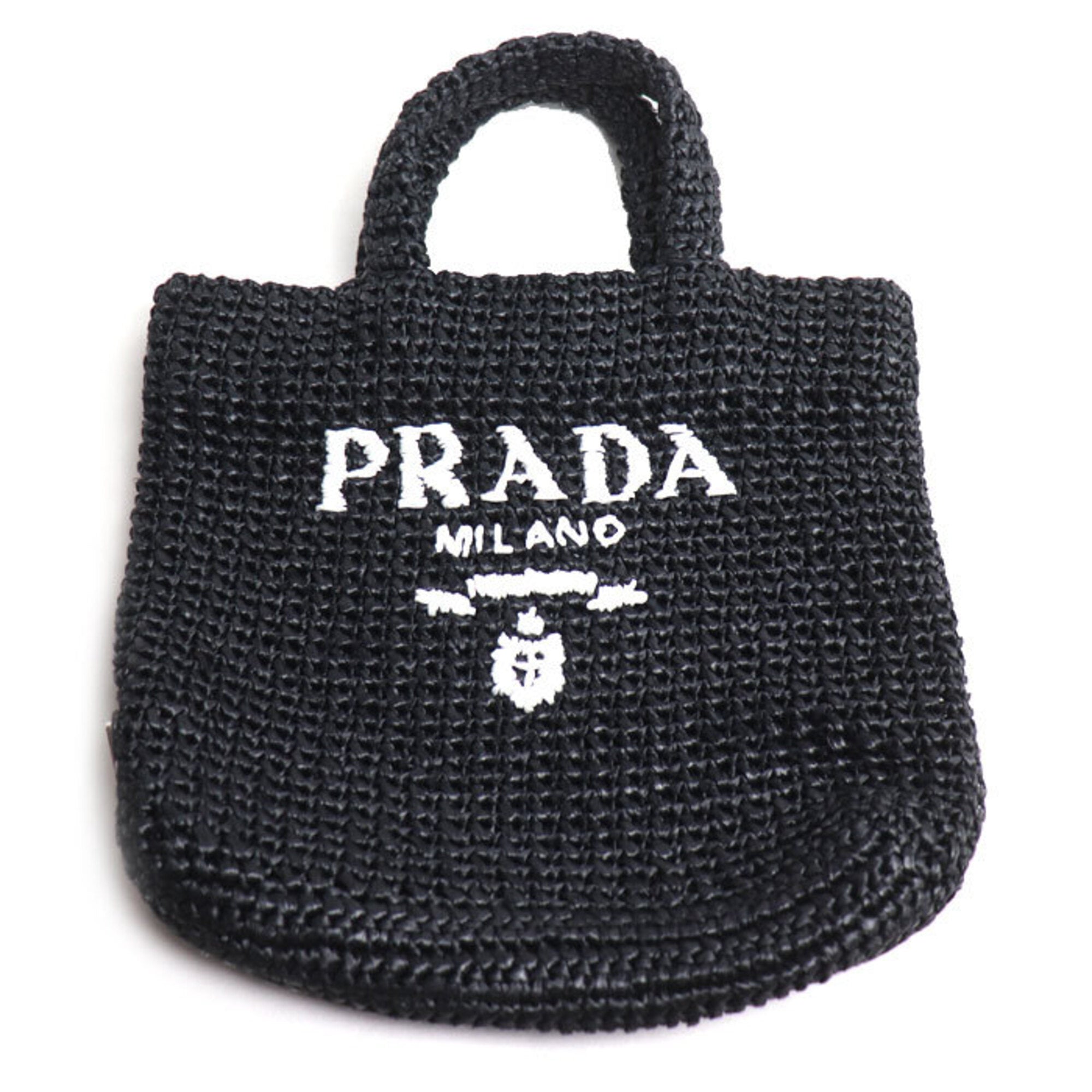 Prada Black Raffia Tote Bag (Pre-Owned)