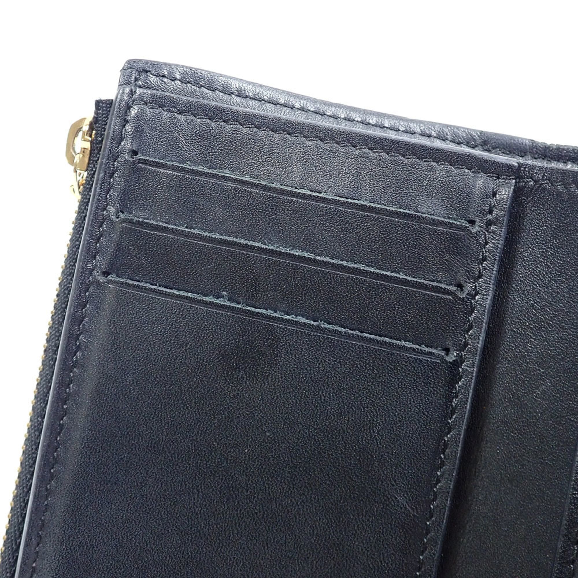 Louis Vuitton Black Monogram Noir Monogram Wallet (Tri-Fold) (Pre-Owned)