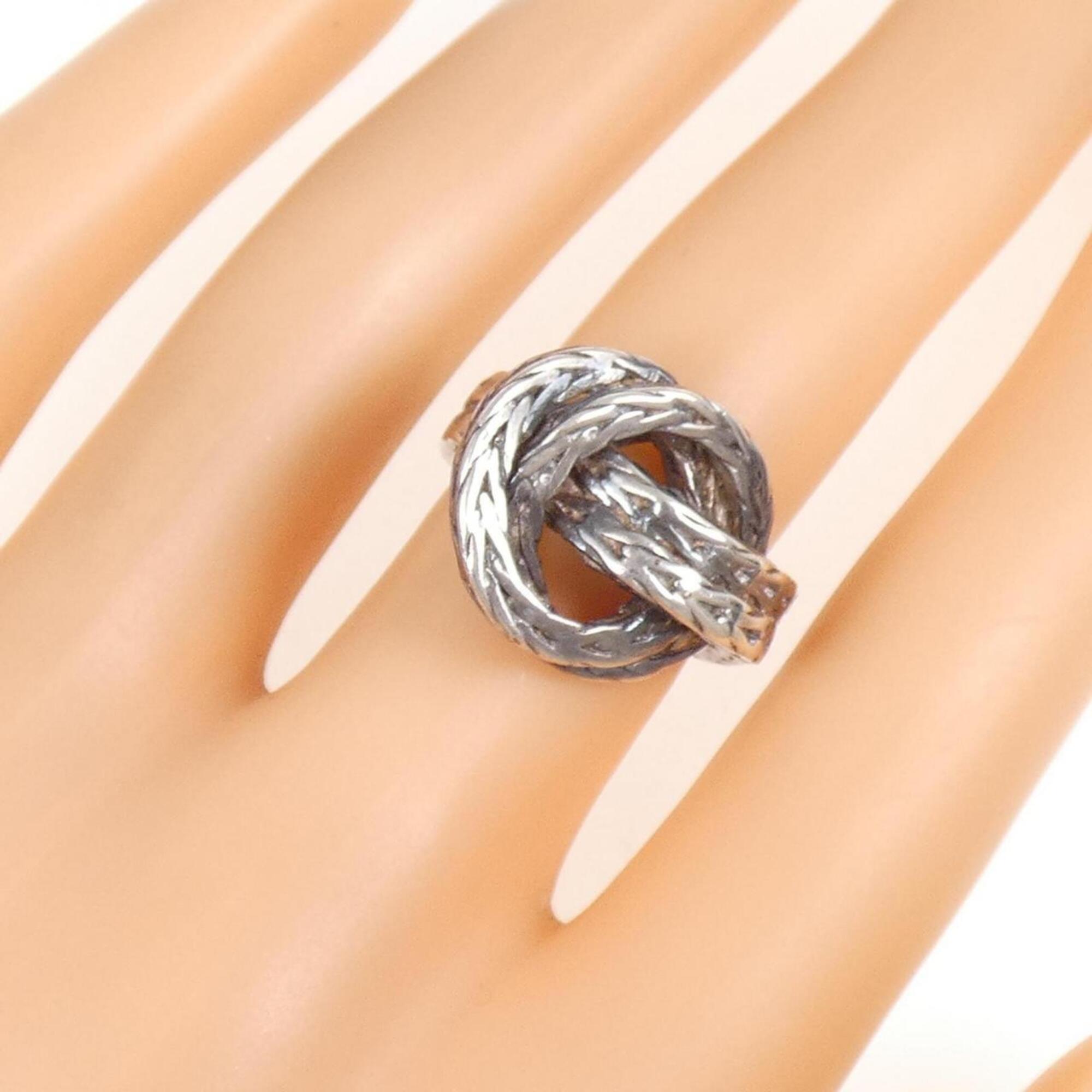 Hermes Silver Band Ring (Pre-Owned)
