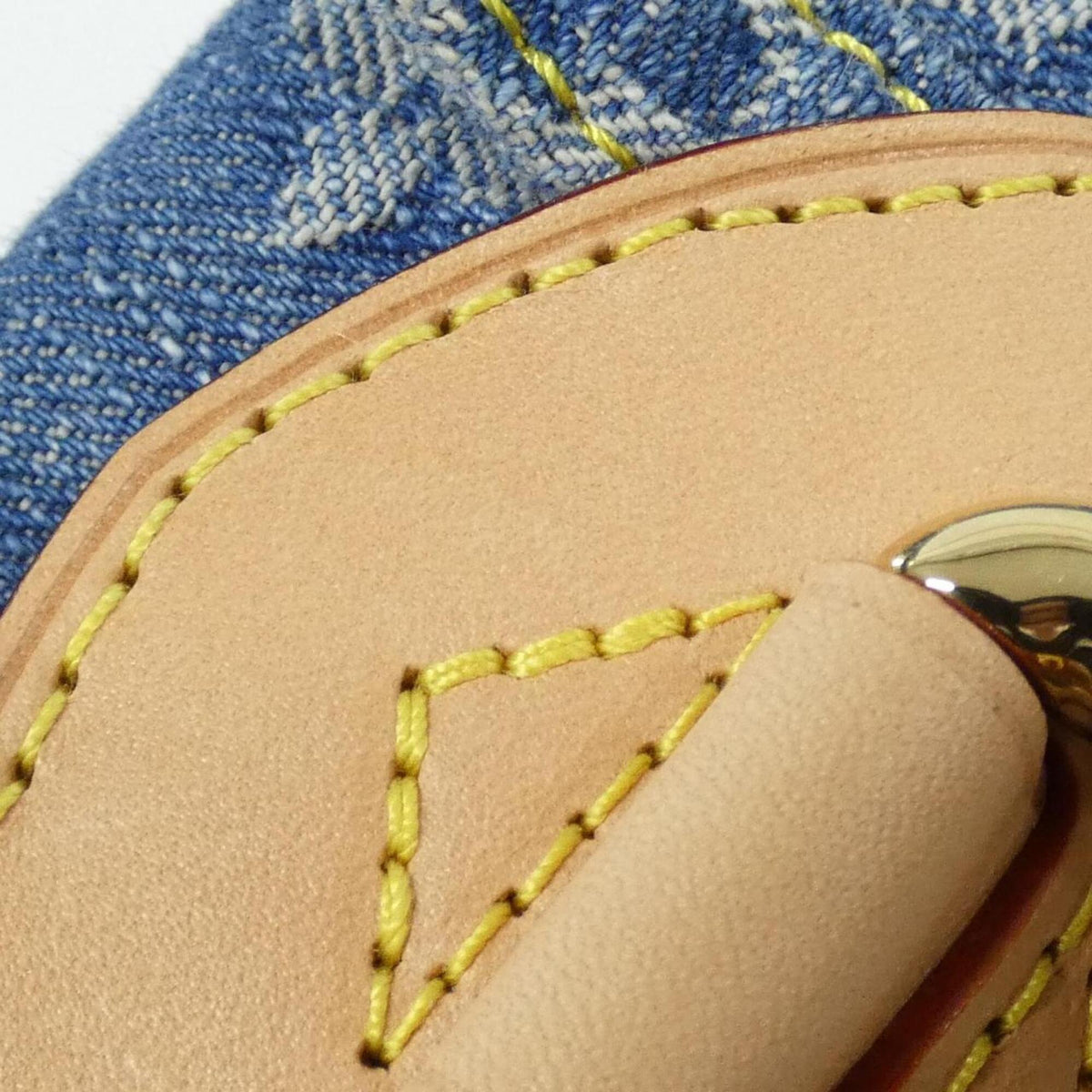 Louis Vuitton Monogram Denim Gold Monogram Denim Backpack (Pre-Owned)