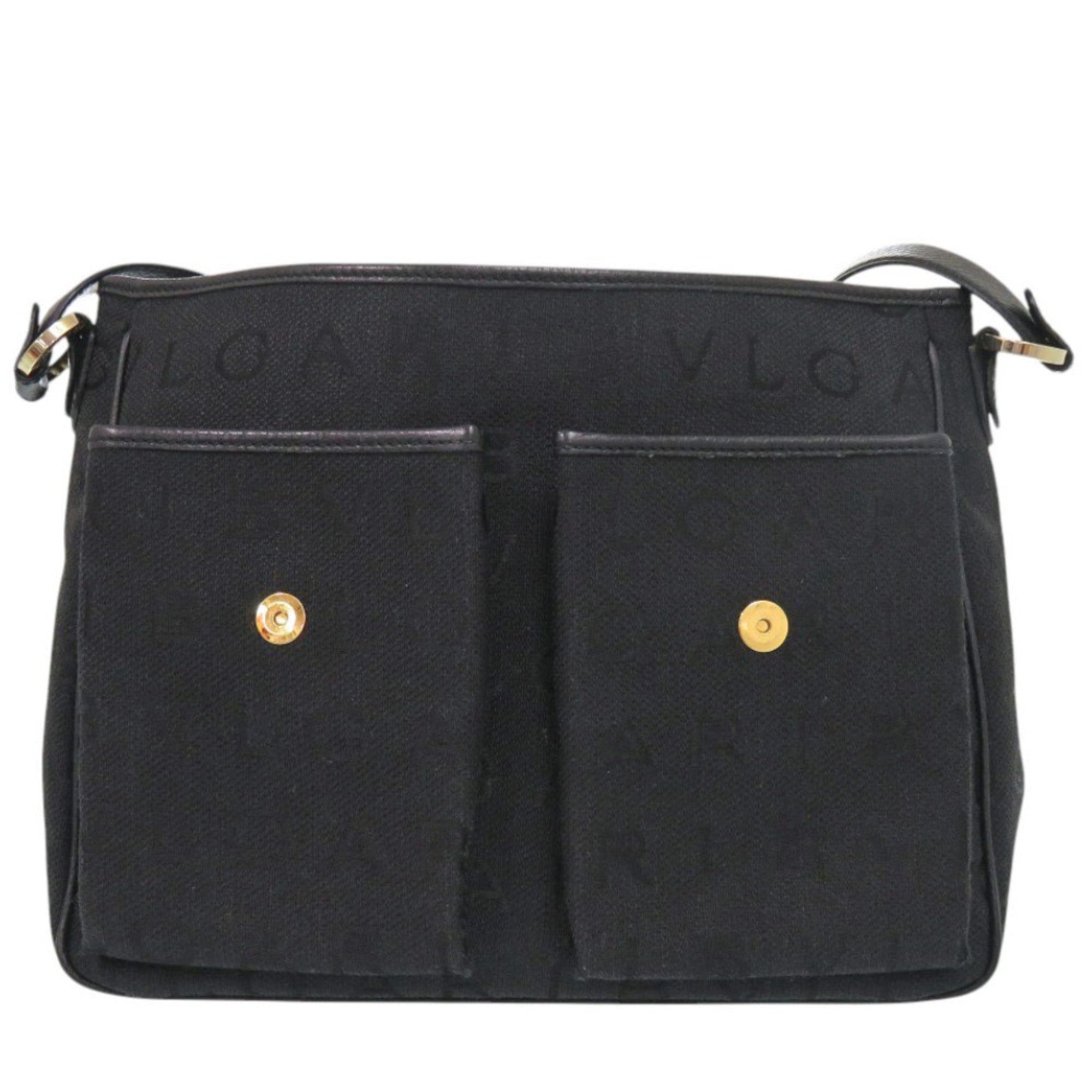Bvlgari Black Canvas Shoulder Bag (Pre-Owned)