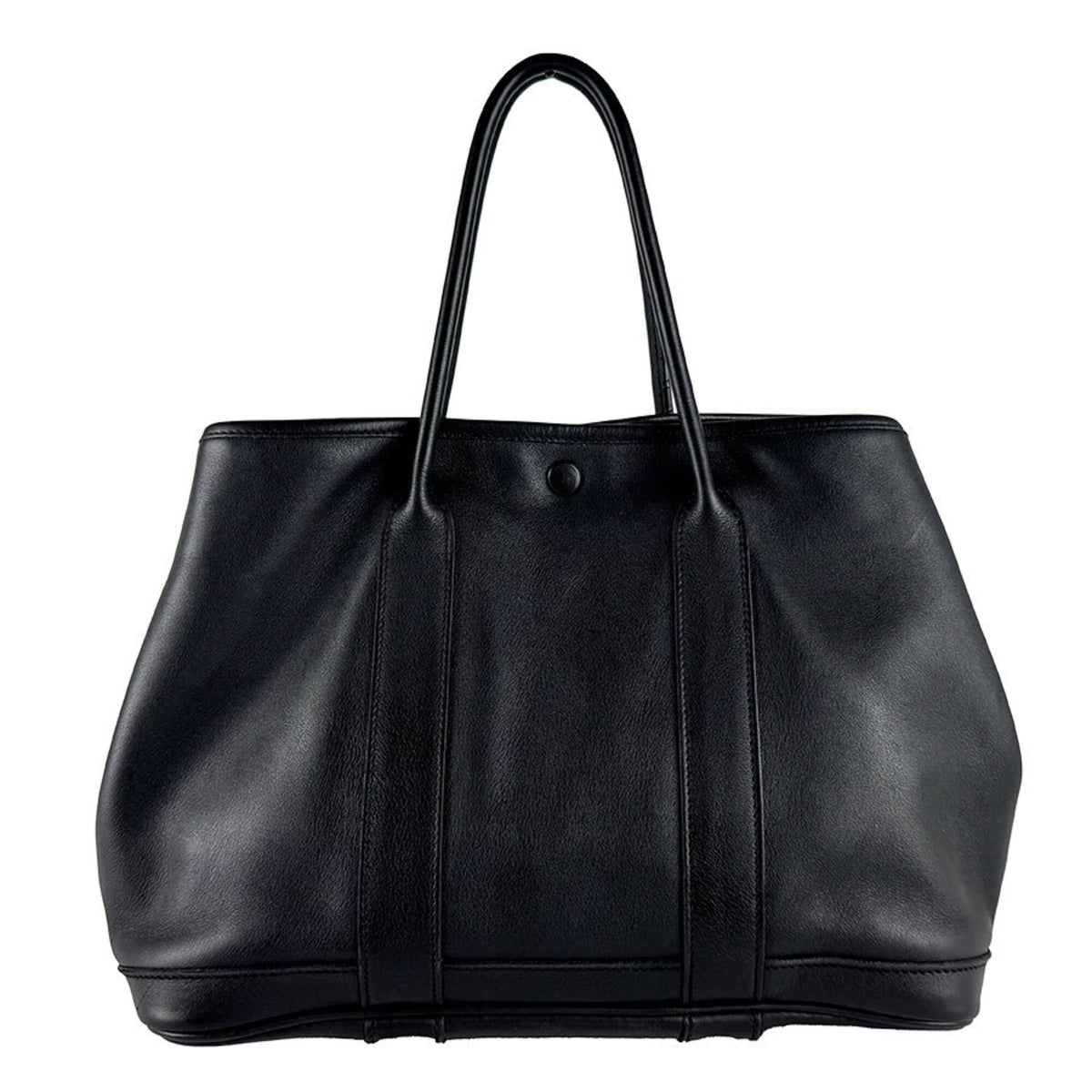 Hermes Black Swift Leather Handbag (Pre-Owned)