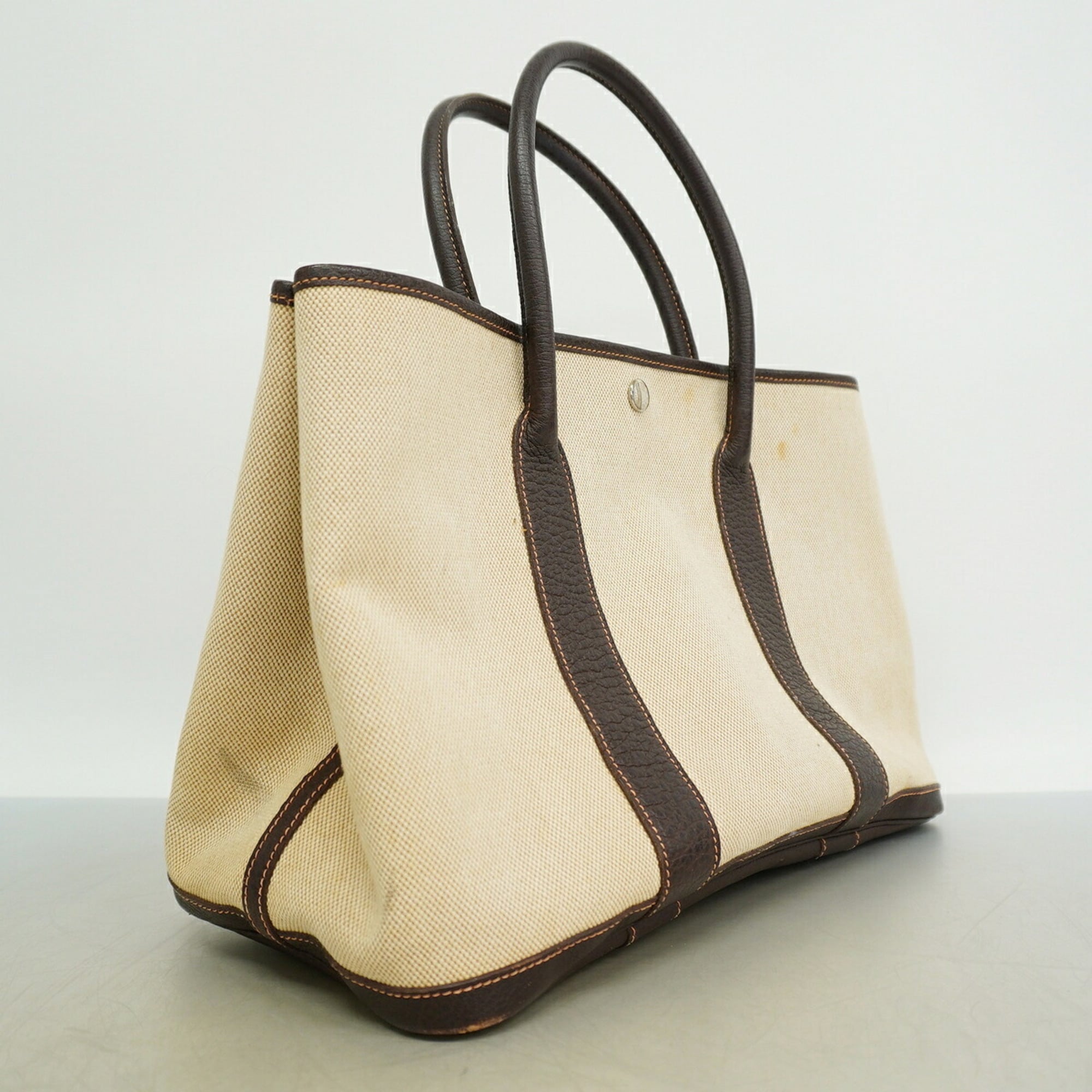 Hermes Marron Natural Toile H Tote Bag (Pre-Owned)