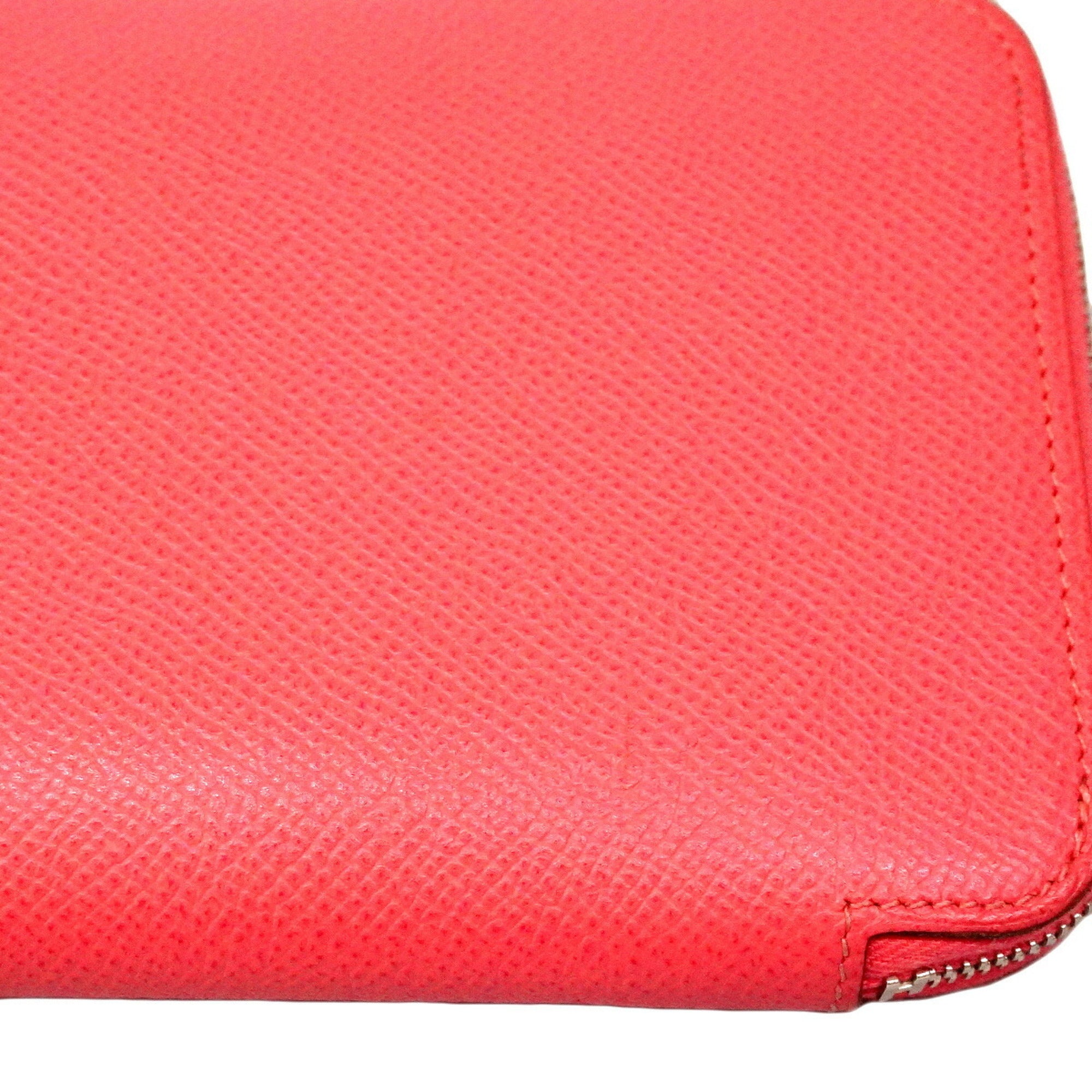 Hermes Rose Azalee Leather Long Wallet (Bi-Fold) (Pre-Owned)