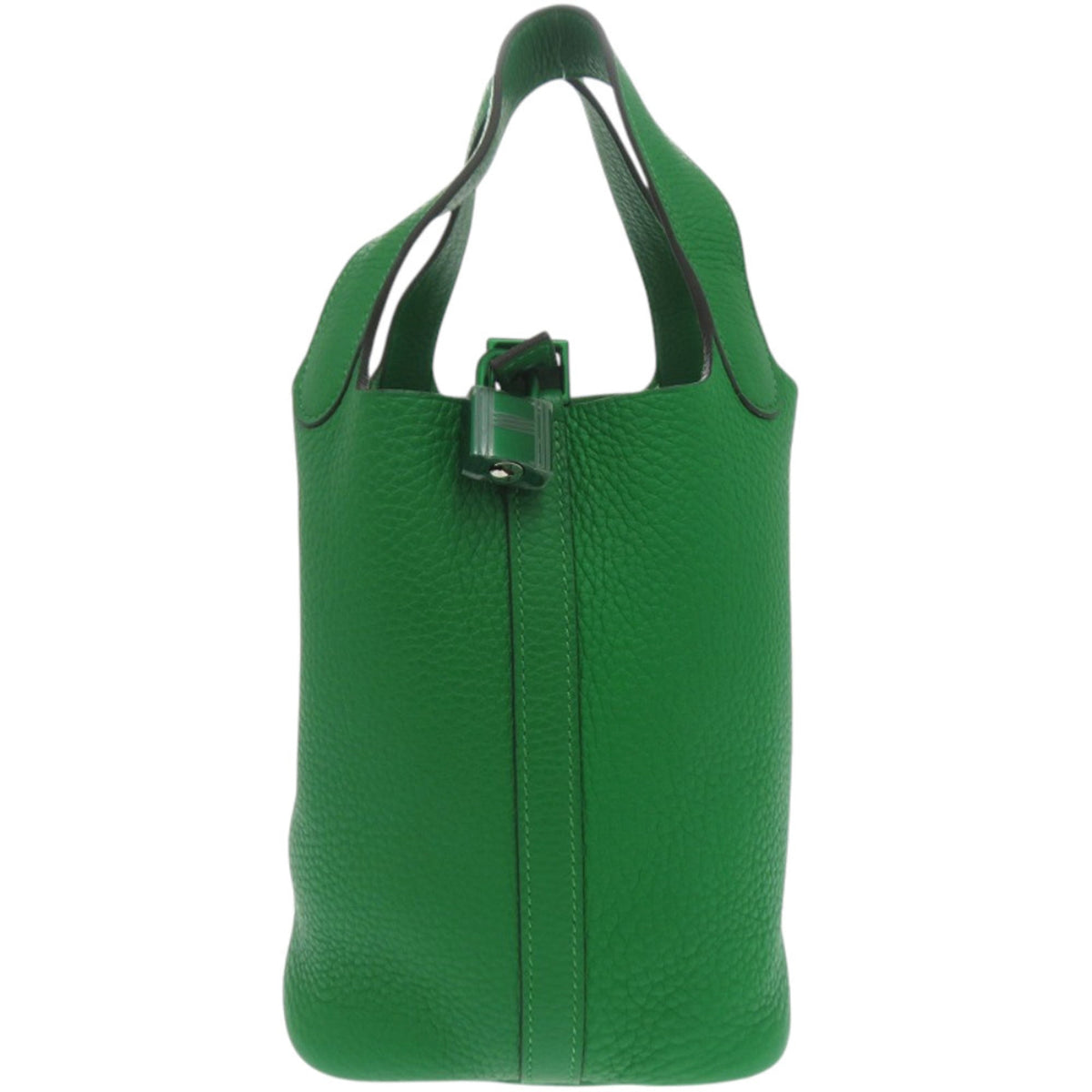 Hermes Green Taurillon Clemence Leather Handbag (Pre-Owned)