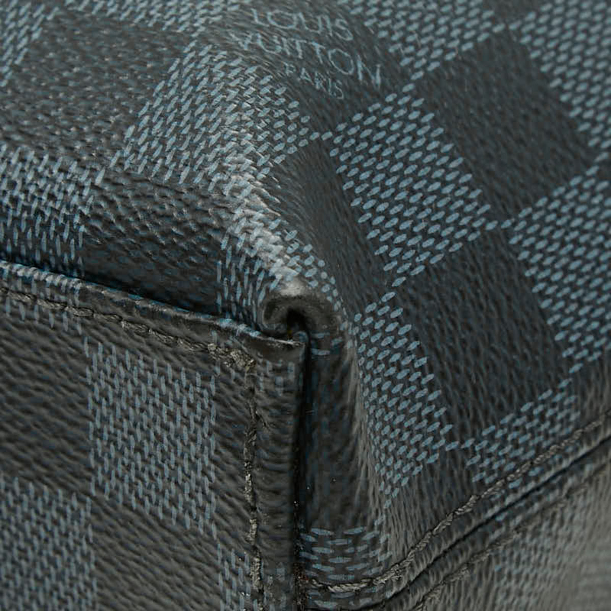 Louis Vuitton Navy Black Pvc Leather (Pre-Owned)
