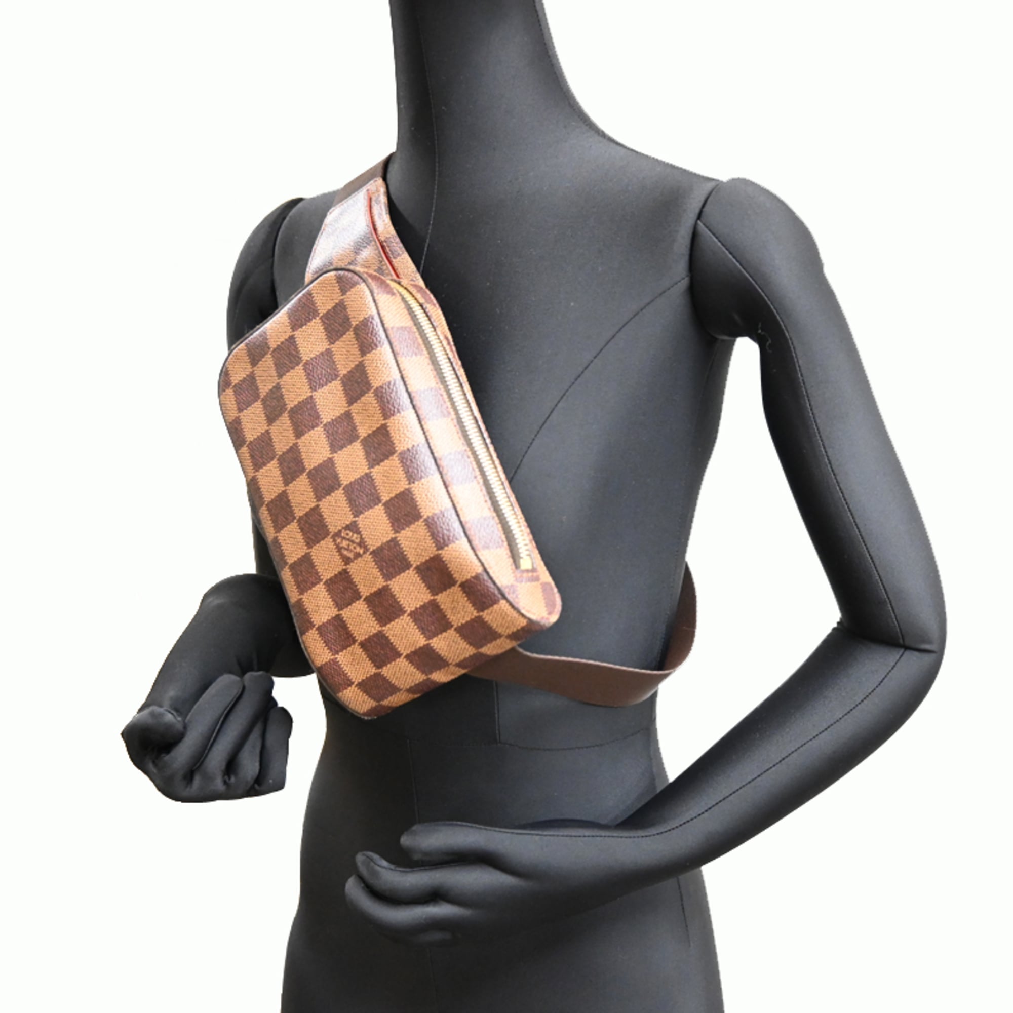 Louis Vuitton Brown Damier Canvas Sling Bag (Pre-Owned)