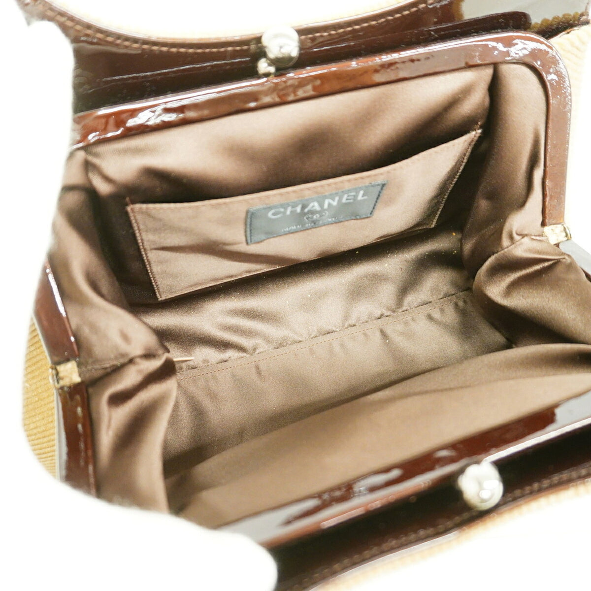 Chanel Brown Cord Shoulder Bag (Pre-Owned)