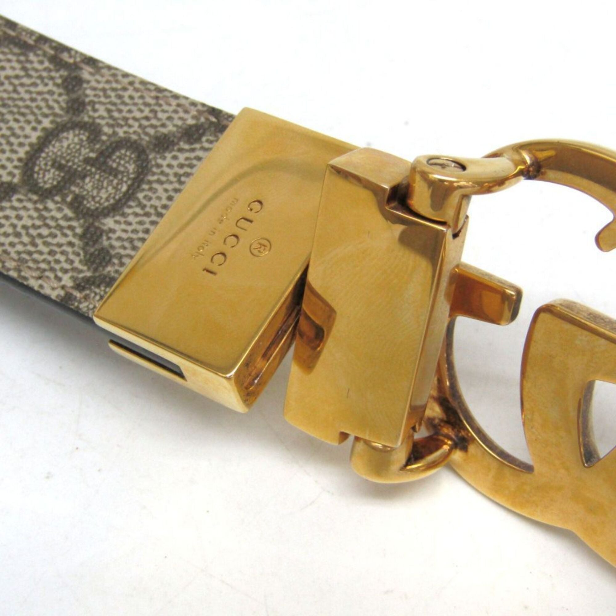 Gucci Beige Black Standard Belt (Pre-Owned)