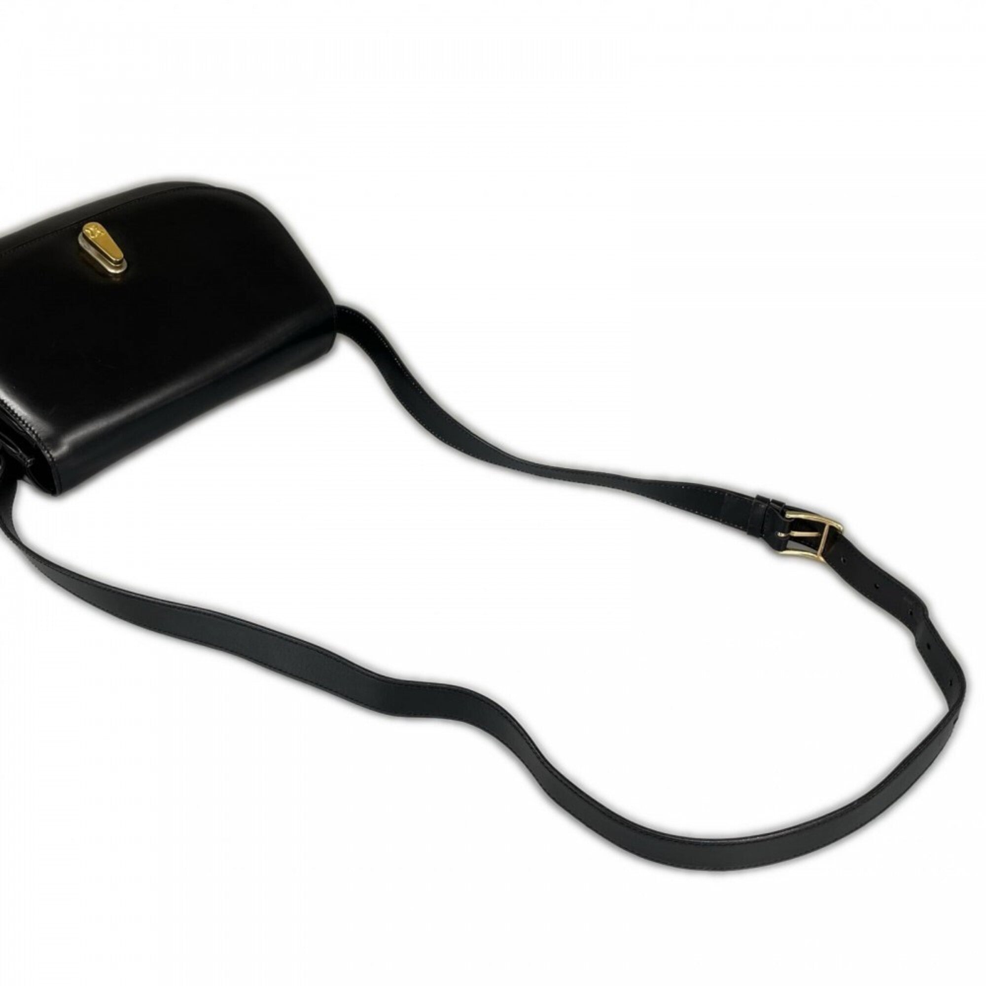 Celine Black Leather Shoulder Bag (Pre-Owned)
