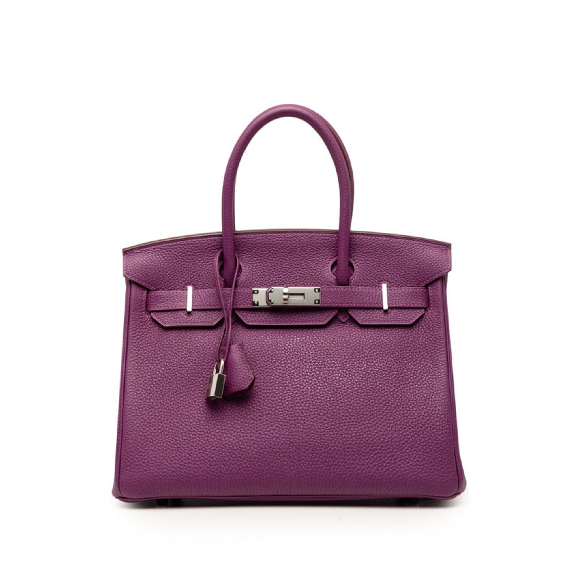 Hermes Anemone Purple Togo Leather Handbag (Pre-Owned)