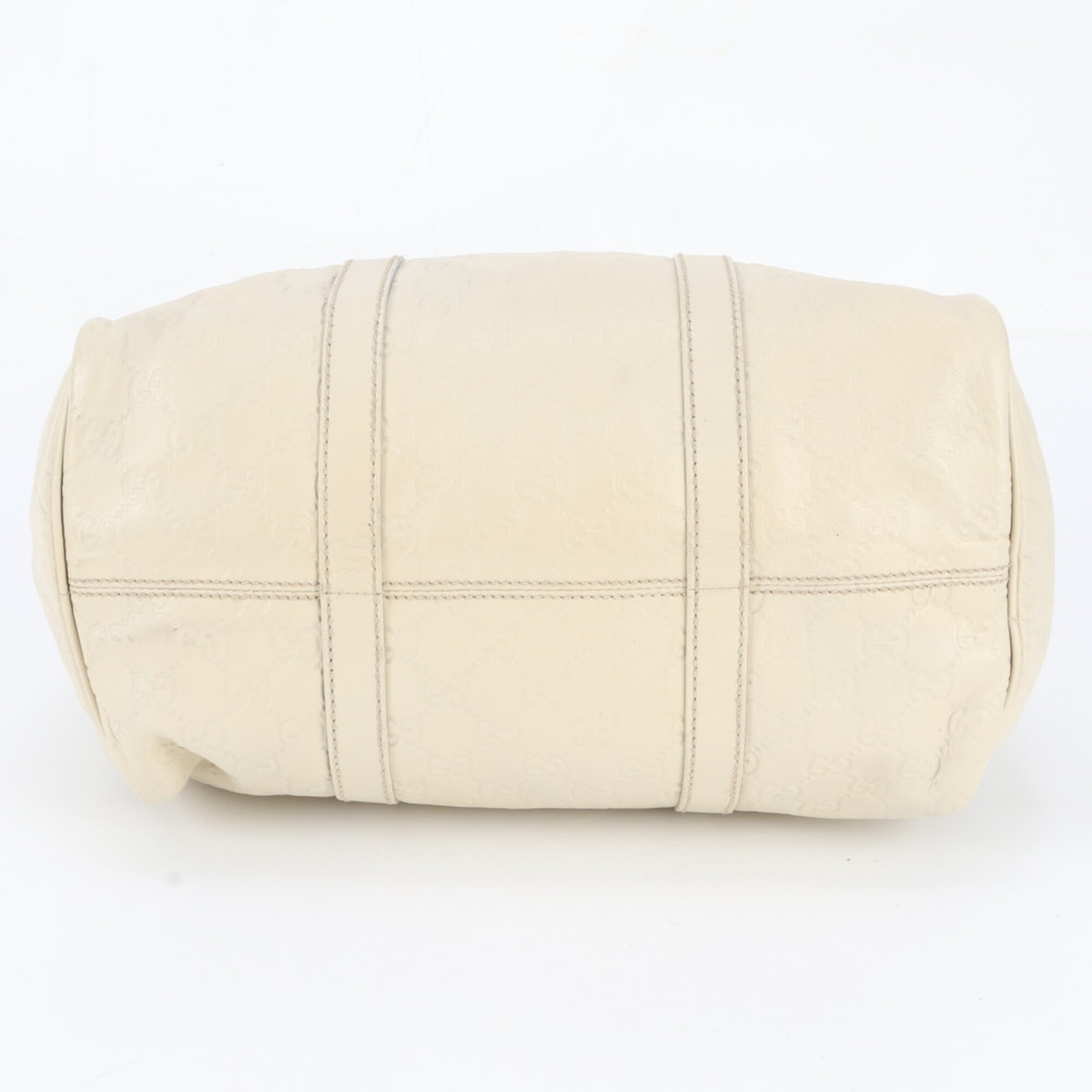Gucci Off-White Leather Handbag Tote Bag (Pre-Owned)