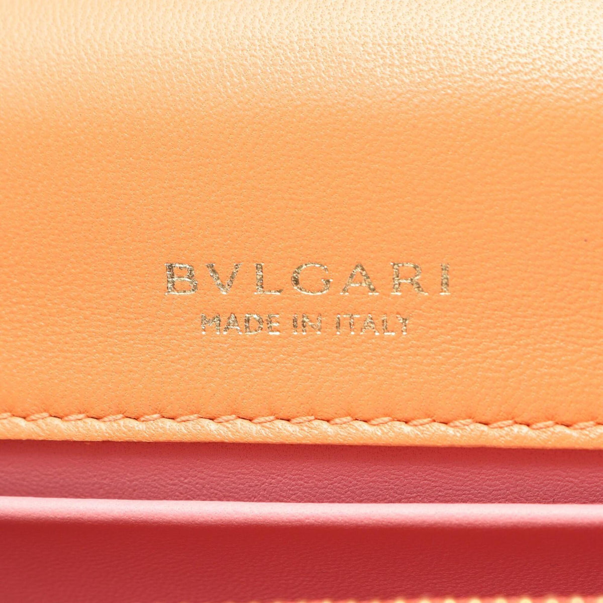 Bvlgari Orange Leather Handbag (Pre-Owned)