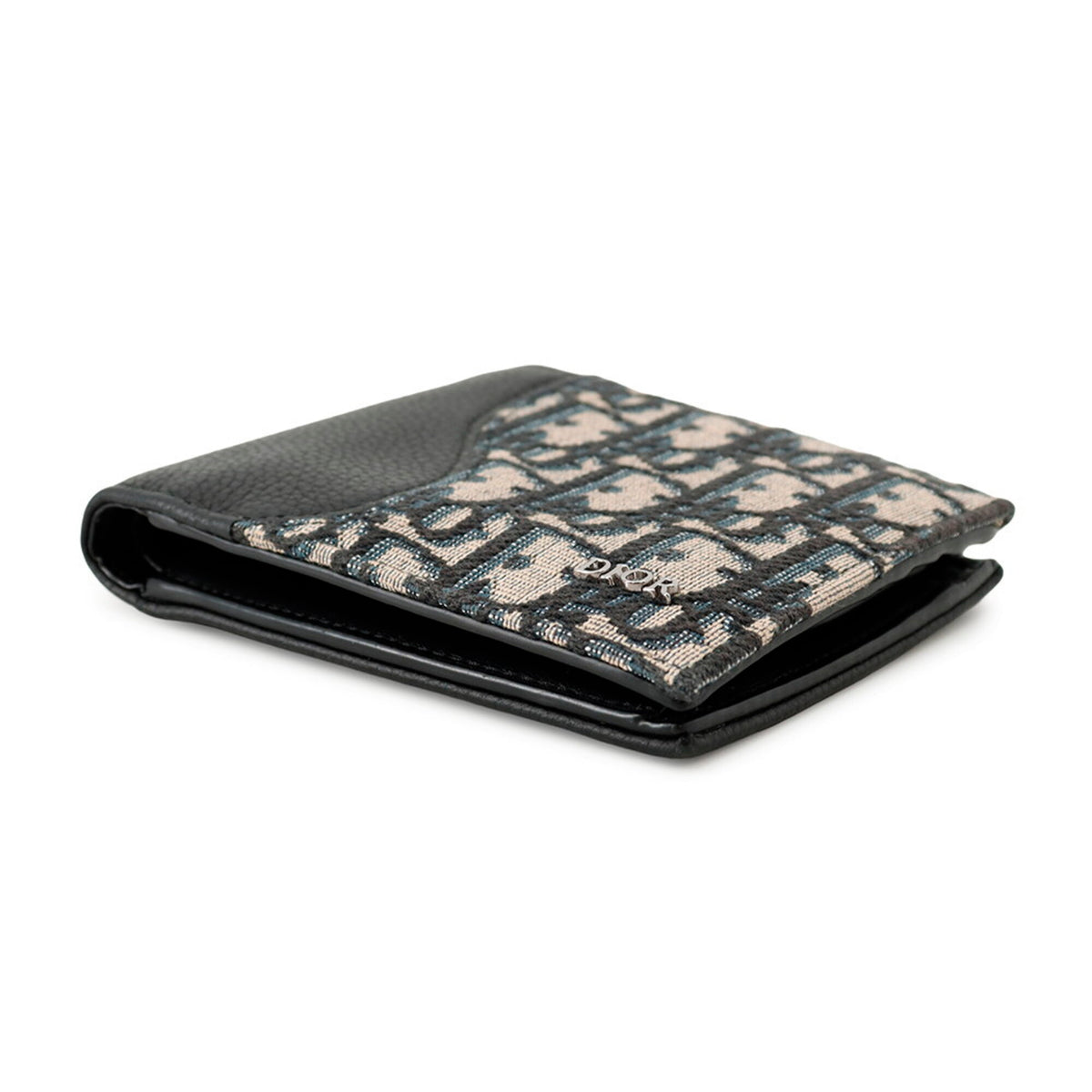 Christian Dior Beige Black Jacquard Wallet (Bi-Fold) (Pre-Owned)