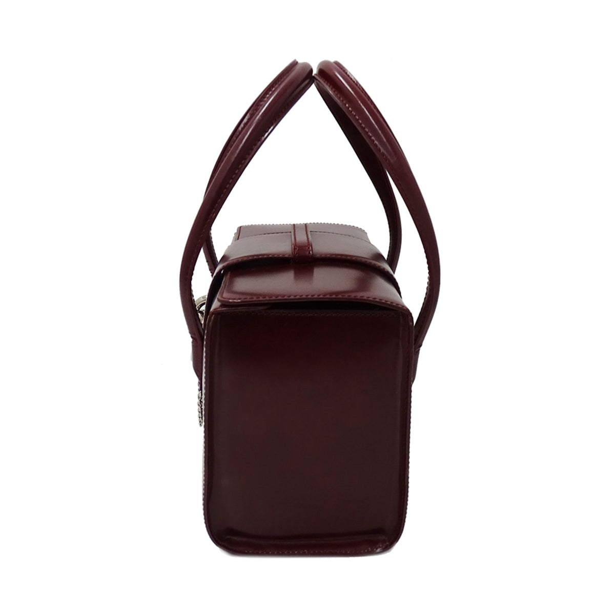 Cartier Panthère Bordeaux Patent Leather Handbag (Pre-Owned)