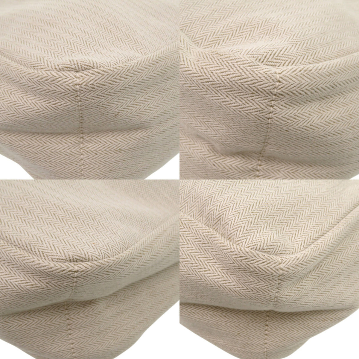 Hermes Beige Brown Cotton Pouch (Pre-Owned)
