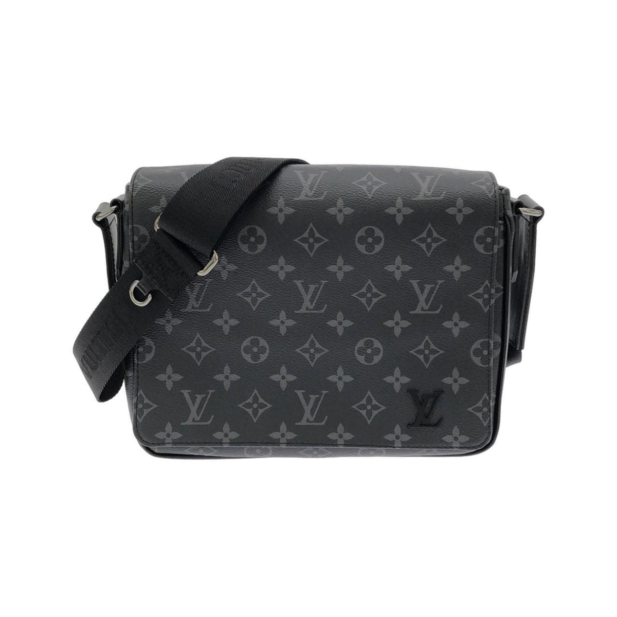 Louis Vuitton Black Coated Canvas Shoulder Bag (Pre-Owned)