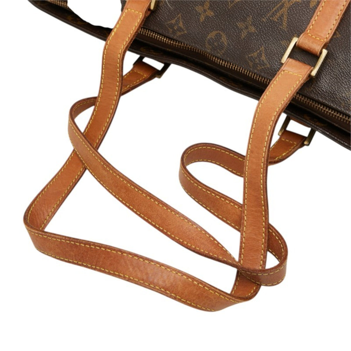 Louis Vuitton Brown Pvc Leather Shoulder Bag Tote Bag (Pre-Owned)