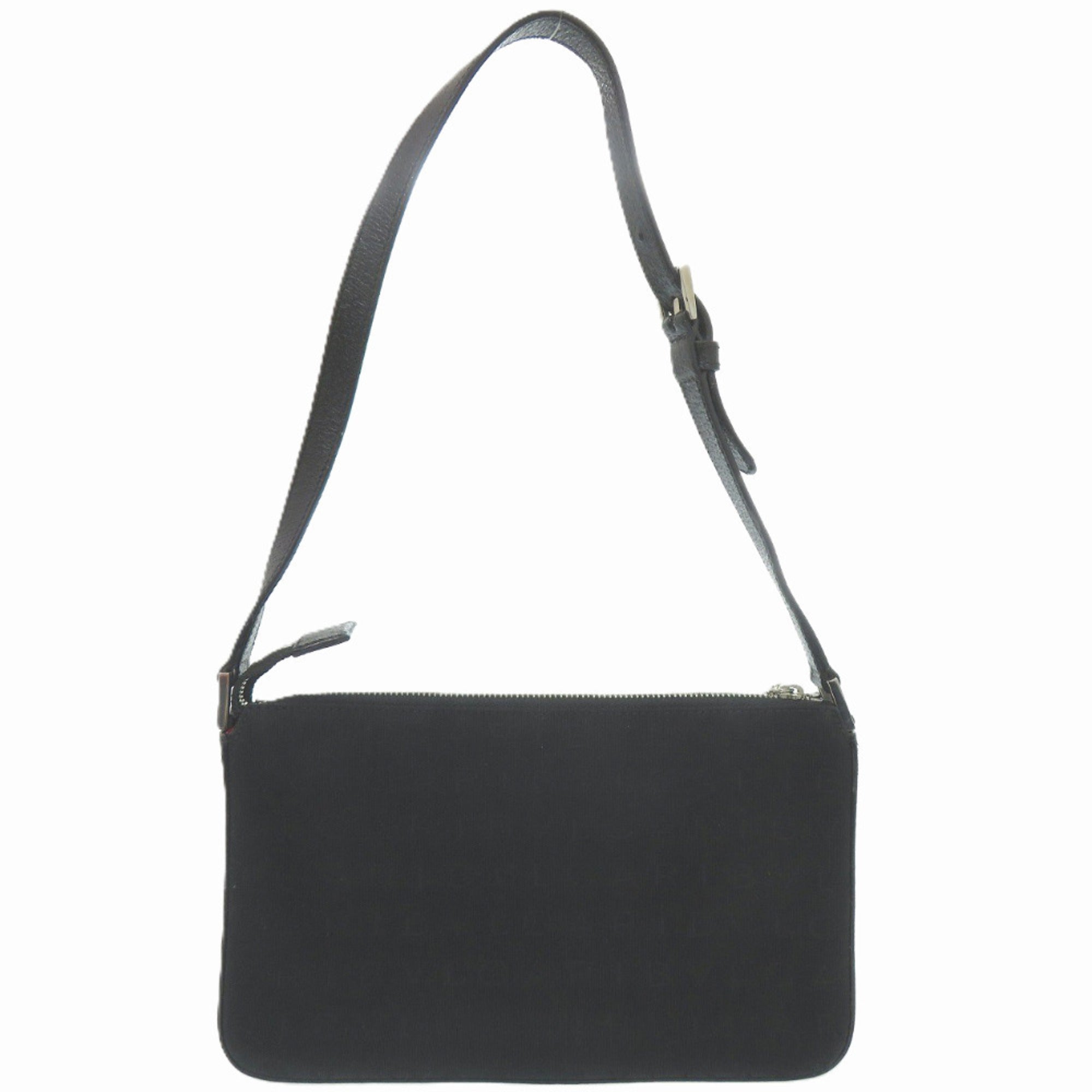 Bvlgari Black Canvas Leather Shoulder Bag (Pre-Owned)