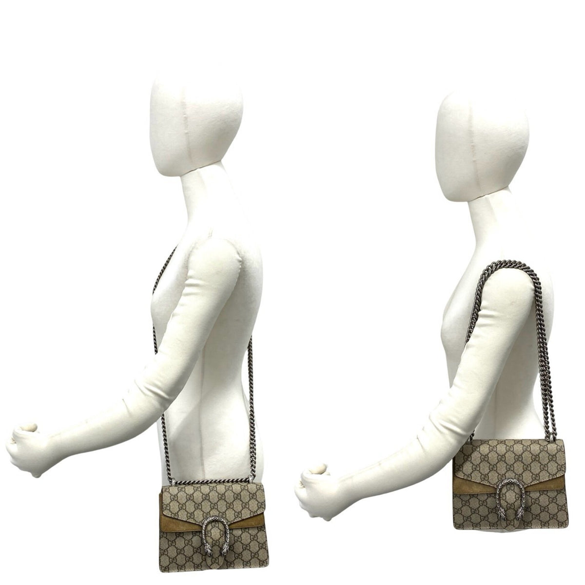 Gucci Brown Suede Elastane Pochette Shoulder Bag (Pre-Owned)