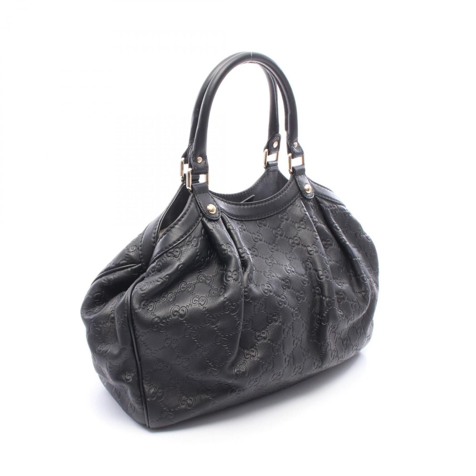 Gucci Black Leather Handbag (Pre-Owned)