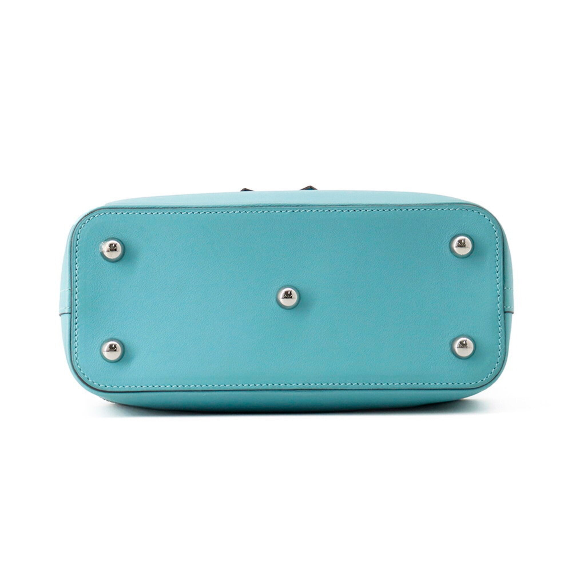 Hermes Blue Swift Leather Handbag (Pre-Owned)