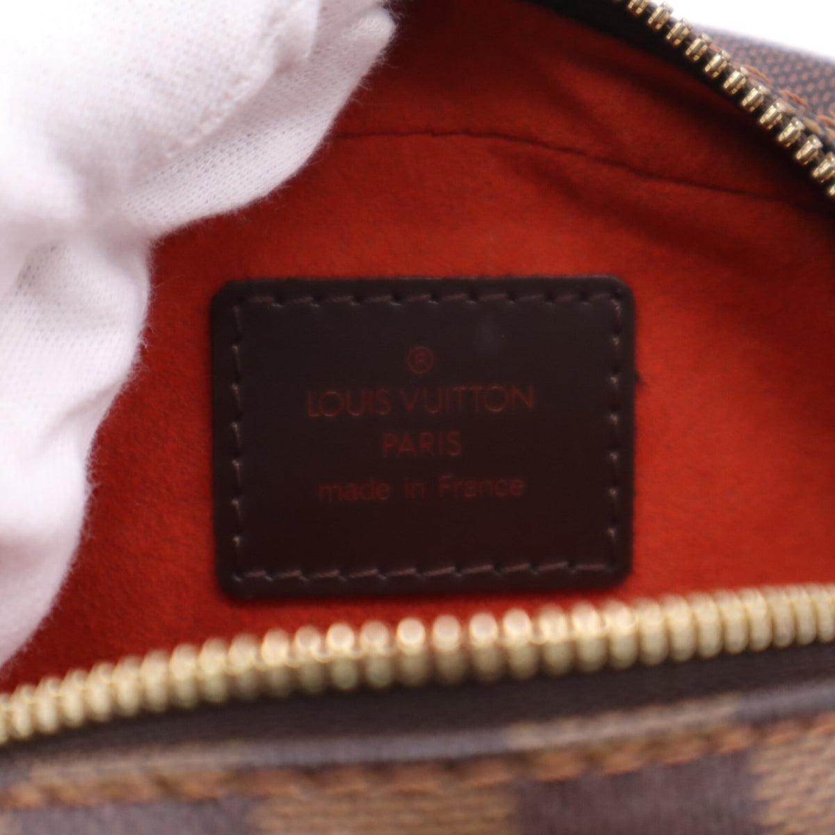 Louis Vuitton Damier Beige Brown Coated Canvas Leather Shoulder Bag (Pre-Owned)