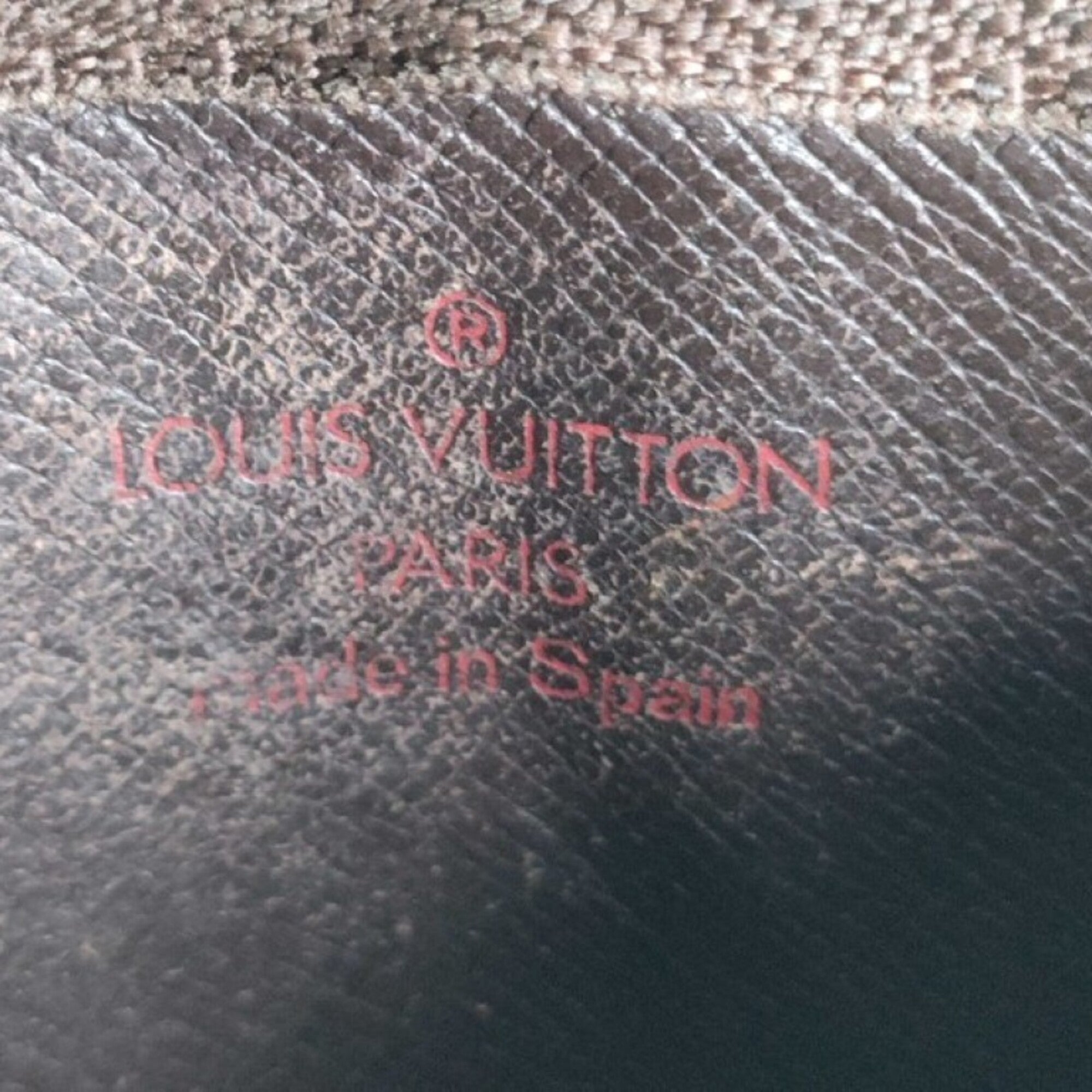Louis Vuitton Brown Damier Canvas Ebene Damier Canvas Coin Purse/Coin Case (Pre-Owned)