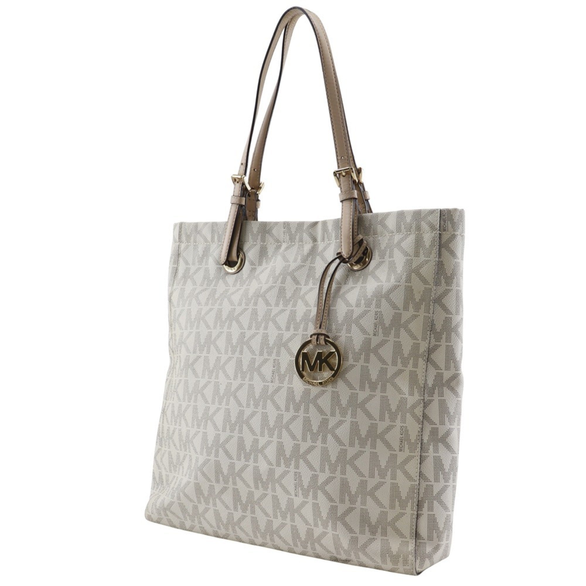 Michael Kors Off-White Pvc Tote Bag (Pre-Owned)