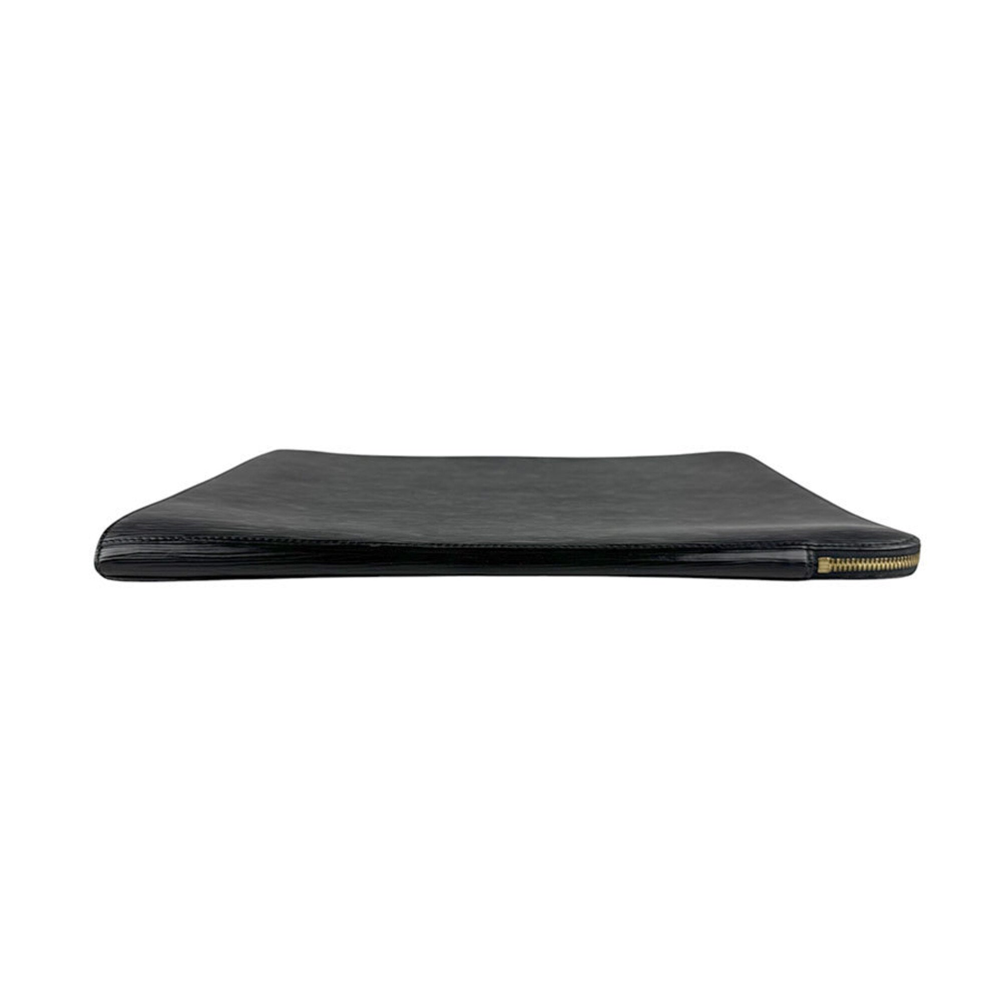 Louis Vuitton Noir Epi Leather Clutch Bag Document Case (Pre-Owned)