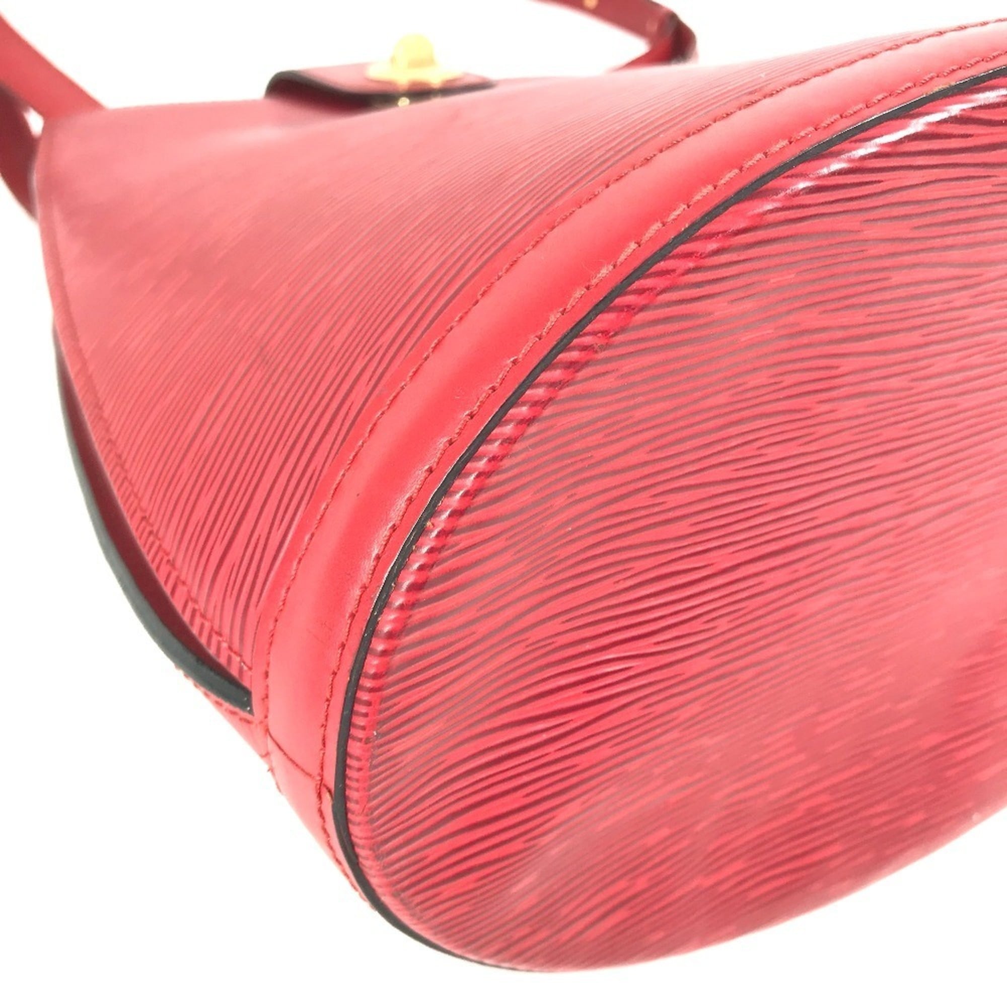 Louis Vuitton Castilian Red Red Color Epi Leather Shoulder Bag (Pre-Owned)