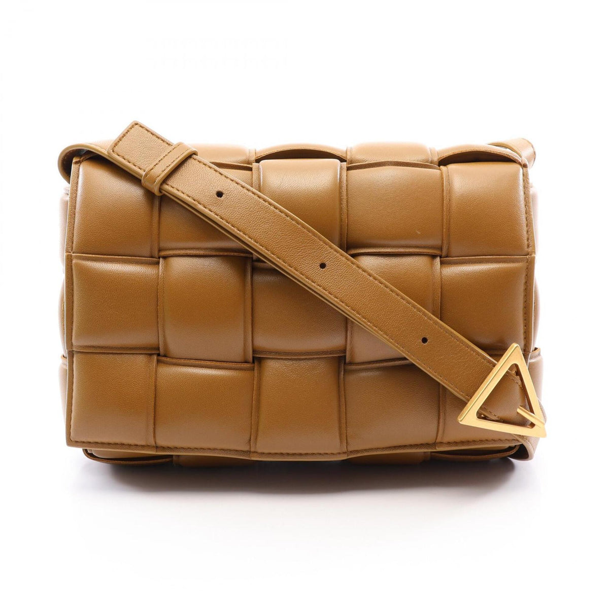 Bottega Veneta Brown Leather Handbag Shoulder Bag (Pre-Owned)