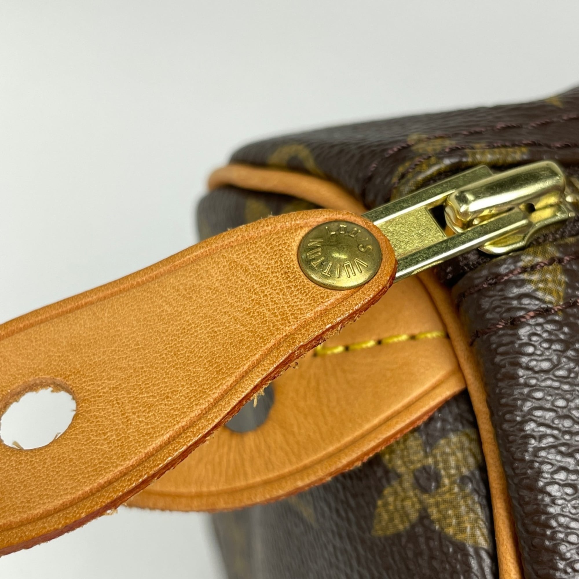 Louis Vuitton Brown Monogram Boston Bag Handbag (Pre-Owned)