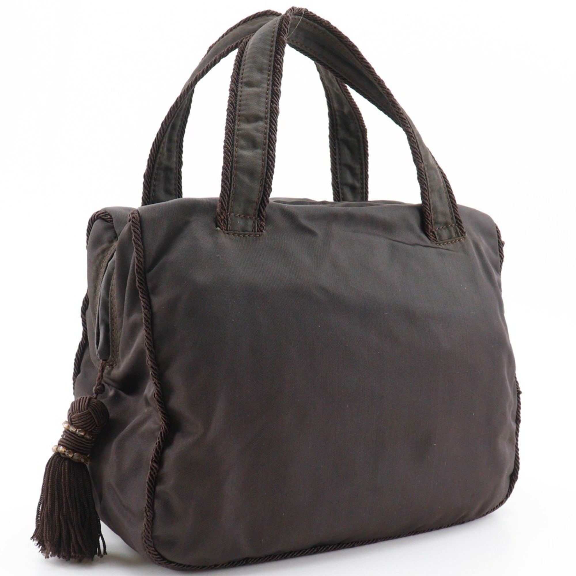 Prada Brown Nylon Handbag (Pre-Owned)