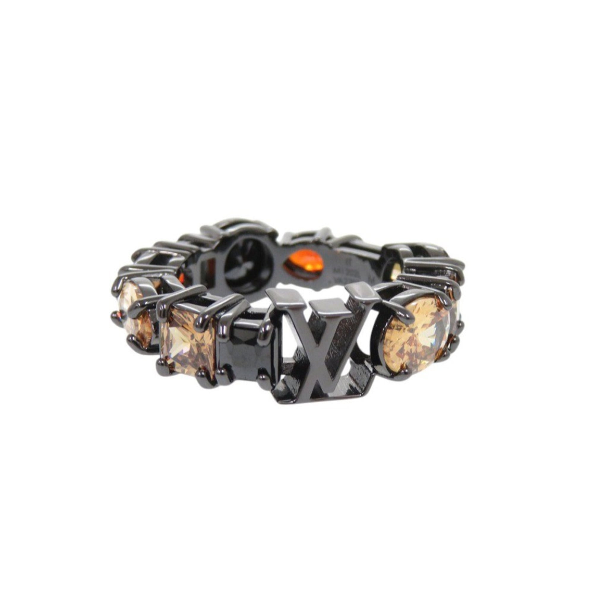 Louis Vuitton Black Metal Band Ring (Pre-Owned)