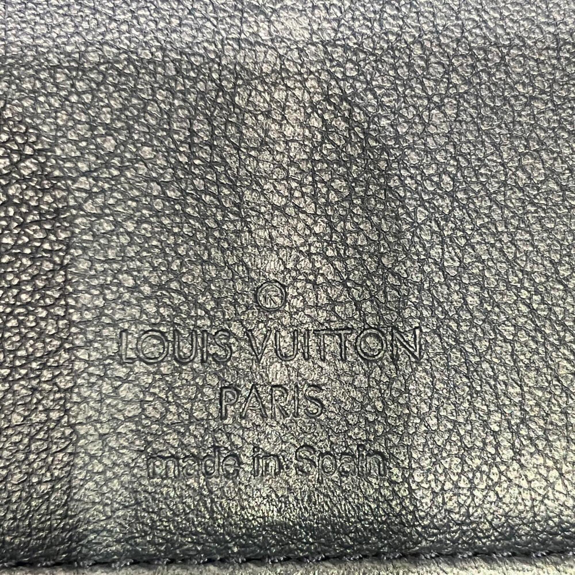 Louis Vuitton Blue Taiga Leather Leather Long Wallet (Bi-Fold) (Pre-Owned)