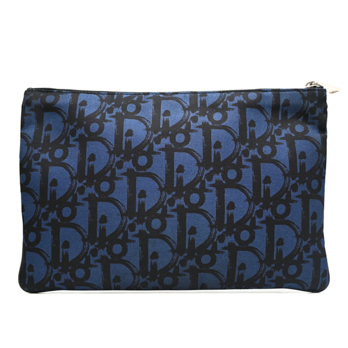 Christian Dior Black Blue Nylon Clutch Bag (Pre-Owned)